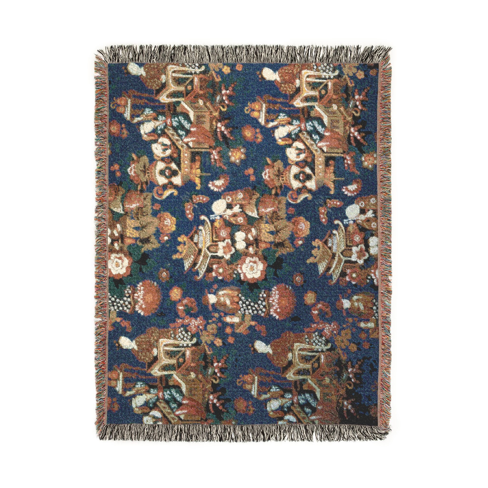 002_a-chinese-tea-party-furnishing-fabric | Woven Tapestry Blanket - Image 11