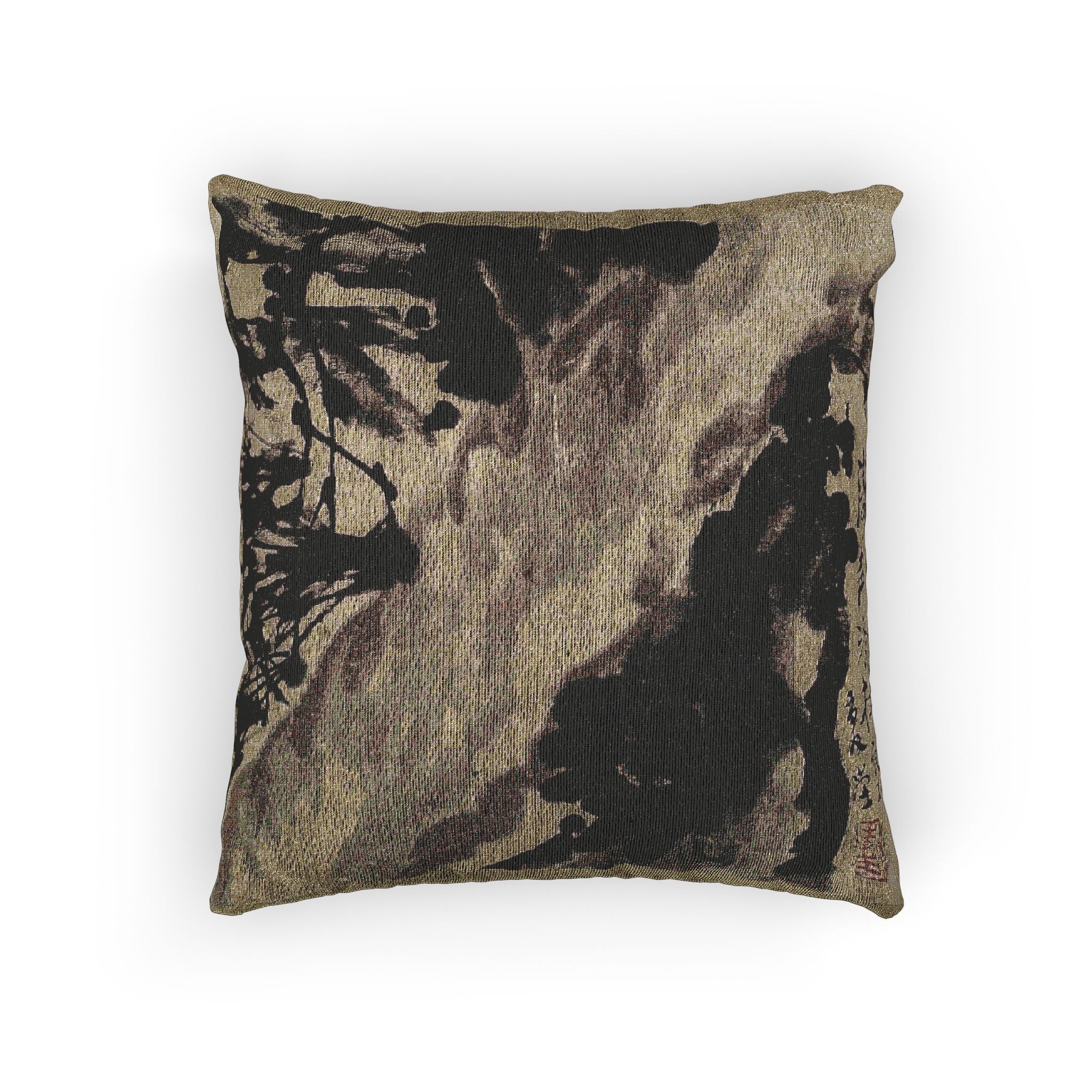 030_birds-flowers-and-insects | Woven Pillow - Image 3
