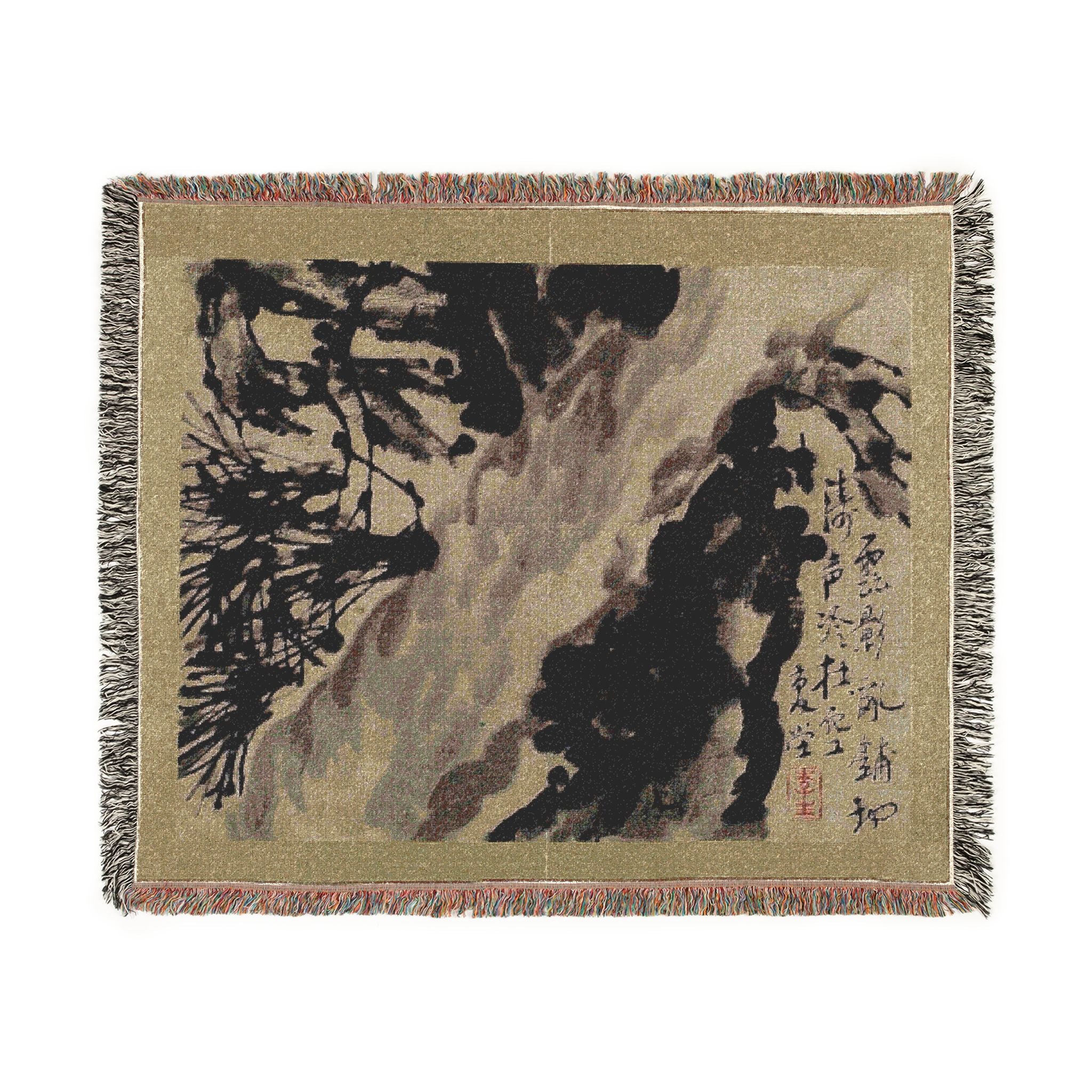 030_birds-flowers-and-insects | Woven Tapestry Blanket - Image 2