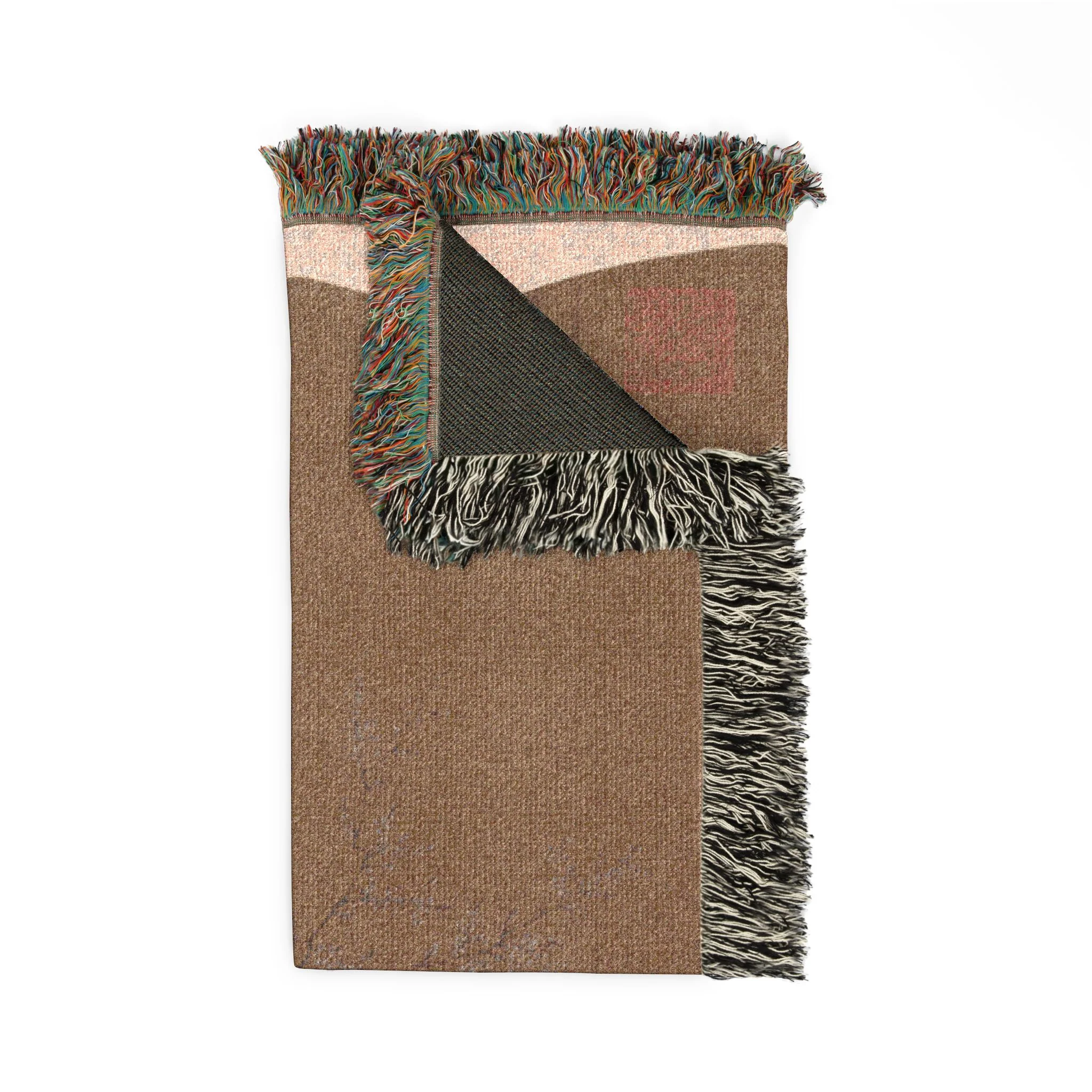 031_woman-with-female-servant-in-a-palace-garden | Woven Tapestry Blanket - Image 5