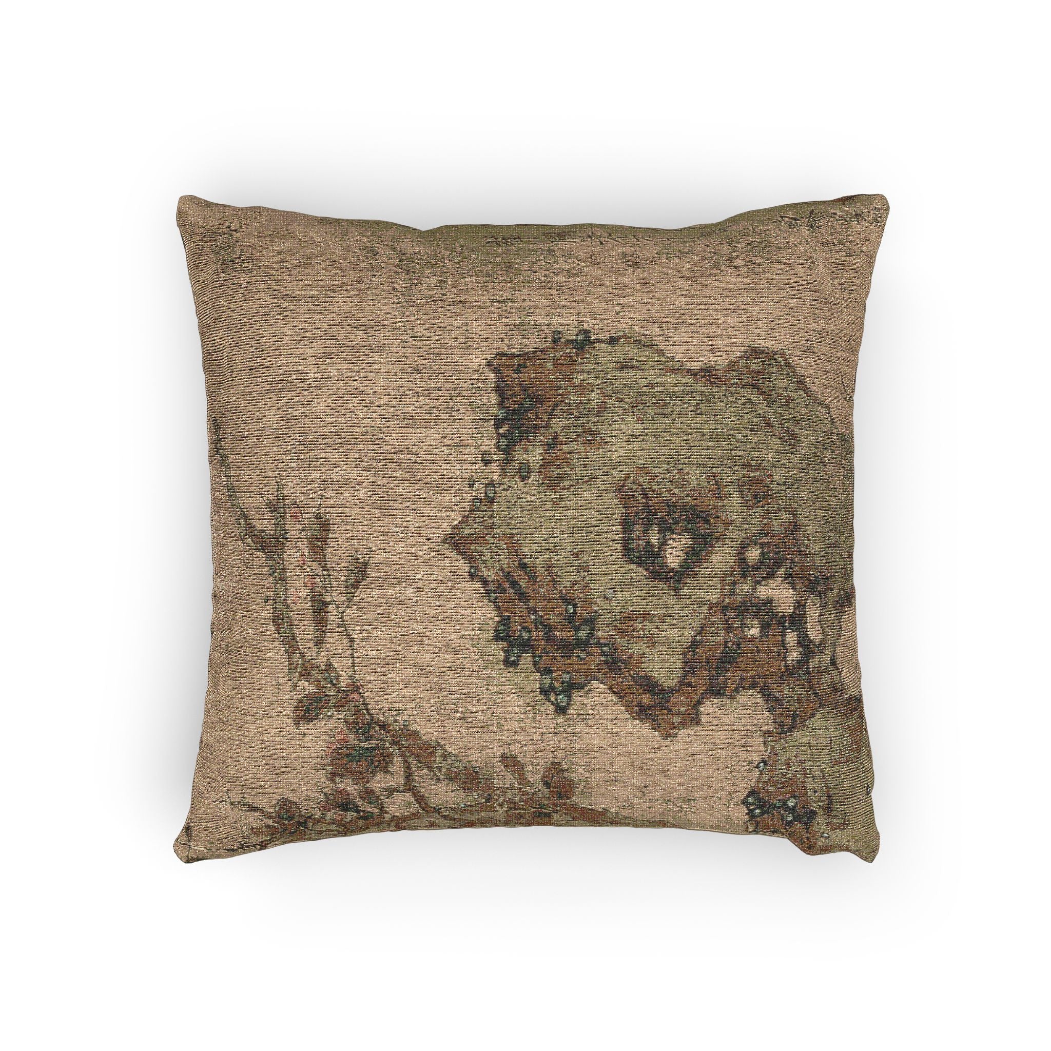 033_birds-on-a-tree-with-fruit-and-autumn-foliag | Woven Pillow - Image 4