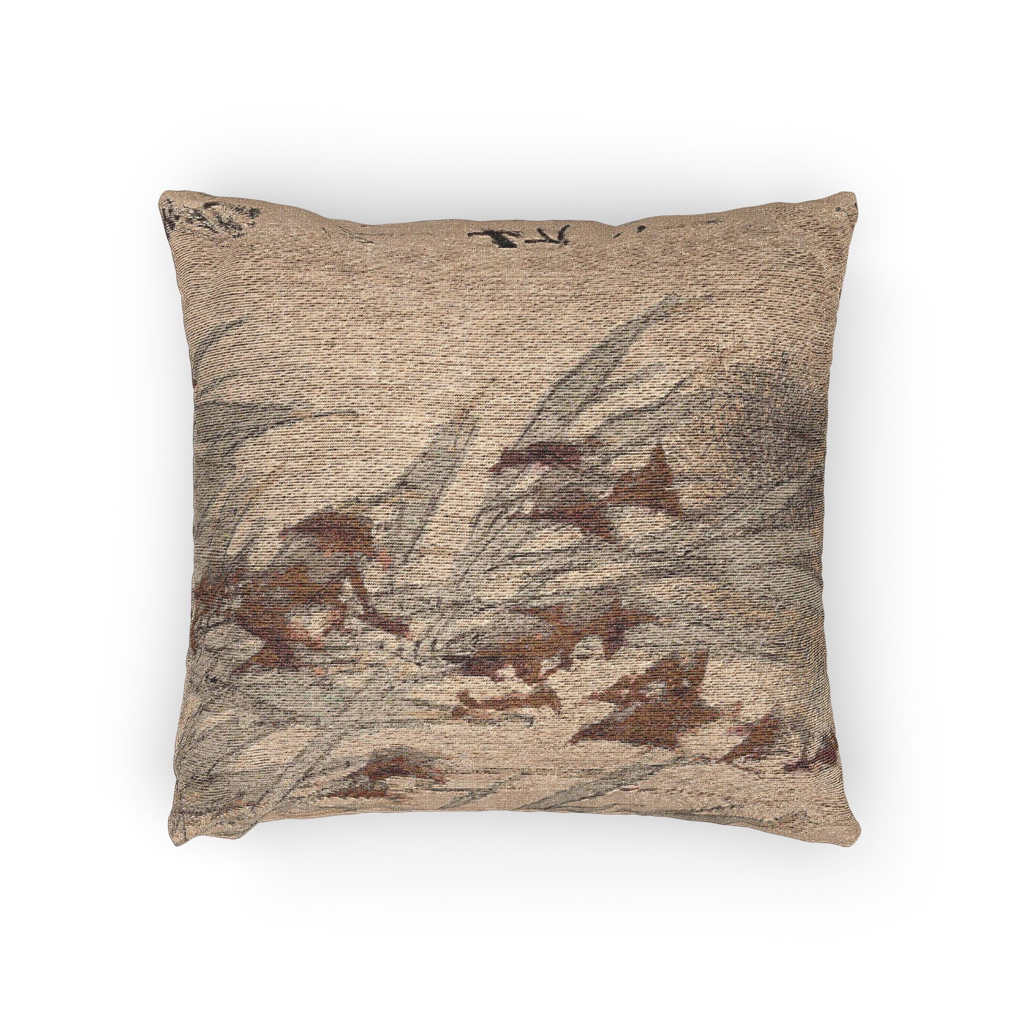 037_bamboo-and-squirrel | Woven Pillow - Image 2