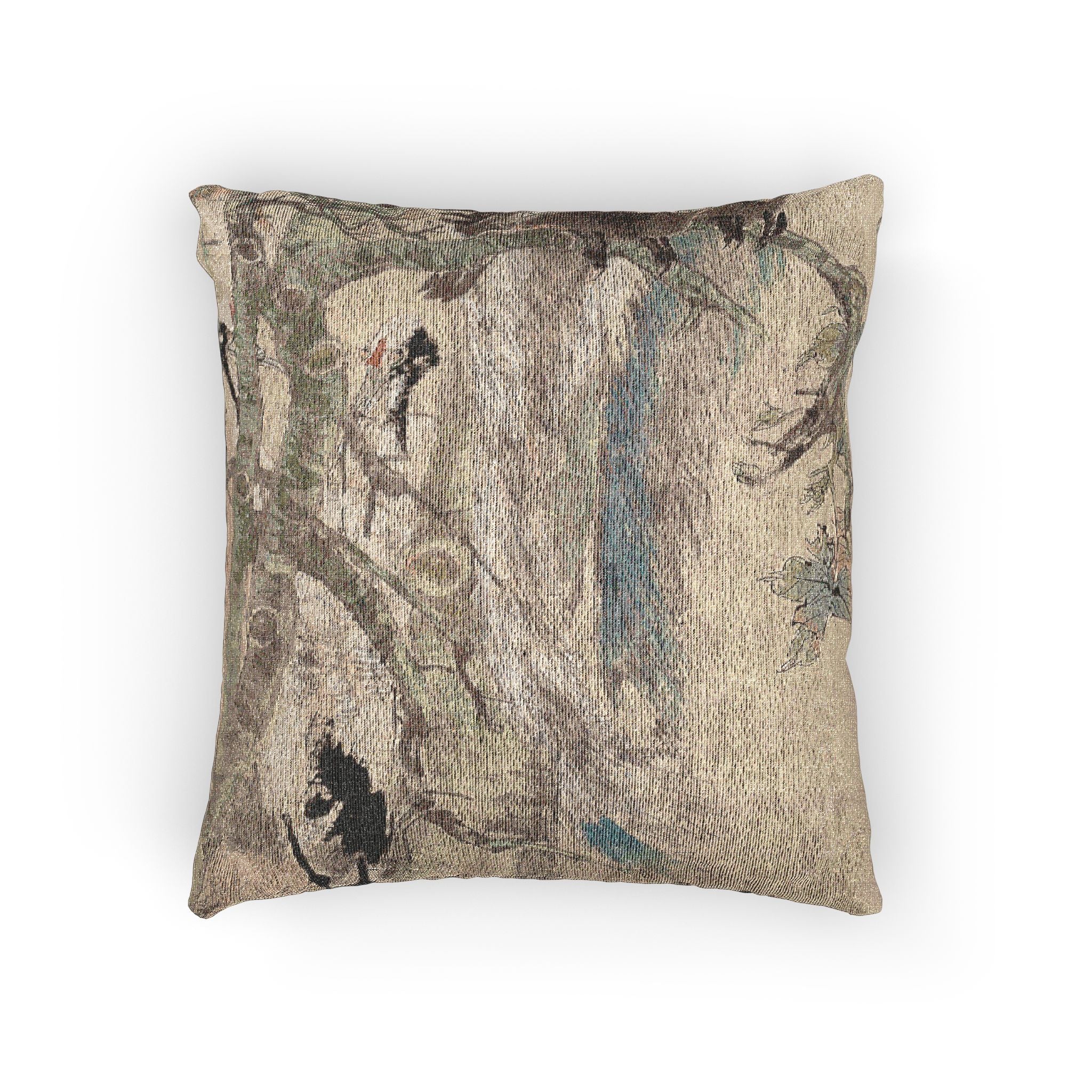 044_the-five-virtues-rooster | Woven Pillow