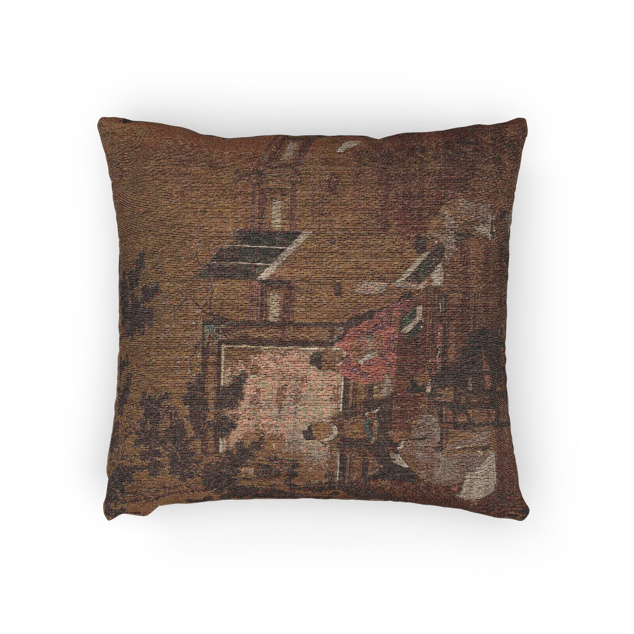 056_the-four-accomplishments-painting | Woven Pillow - Image 2