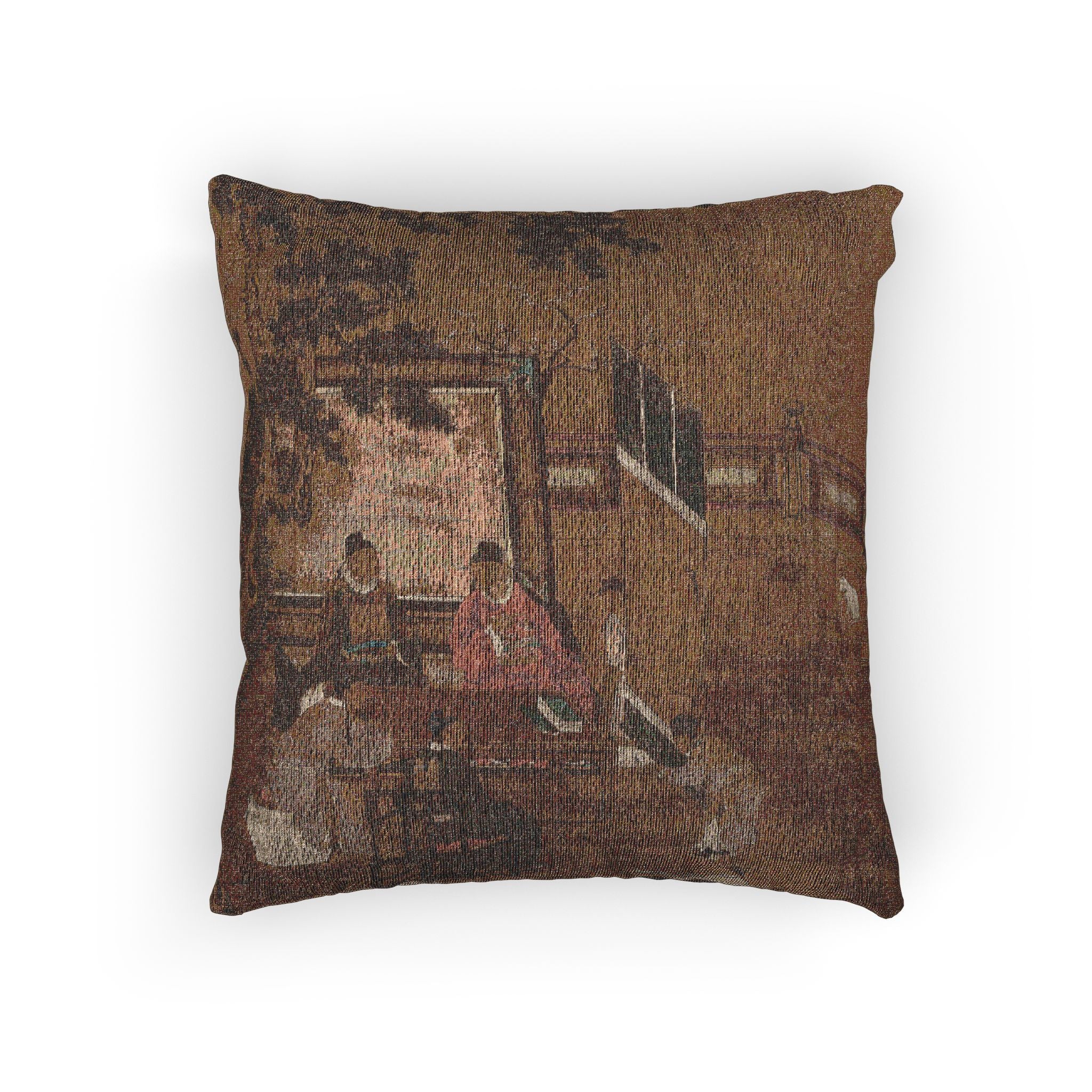 056_the-four-accomplishments-painting | Woven Pillow - Image 3