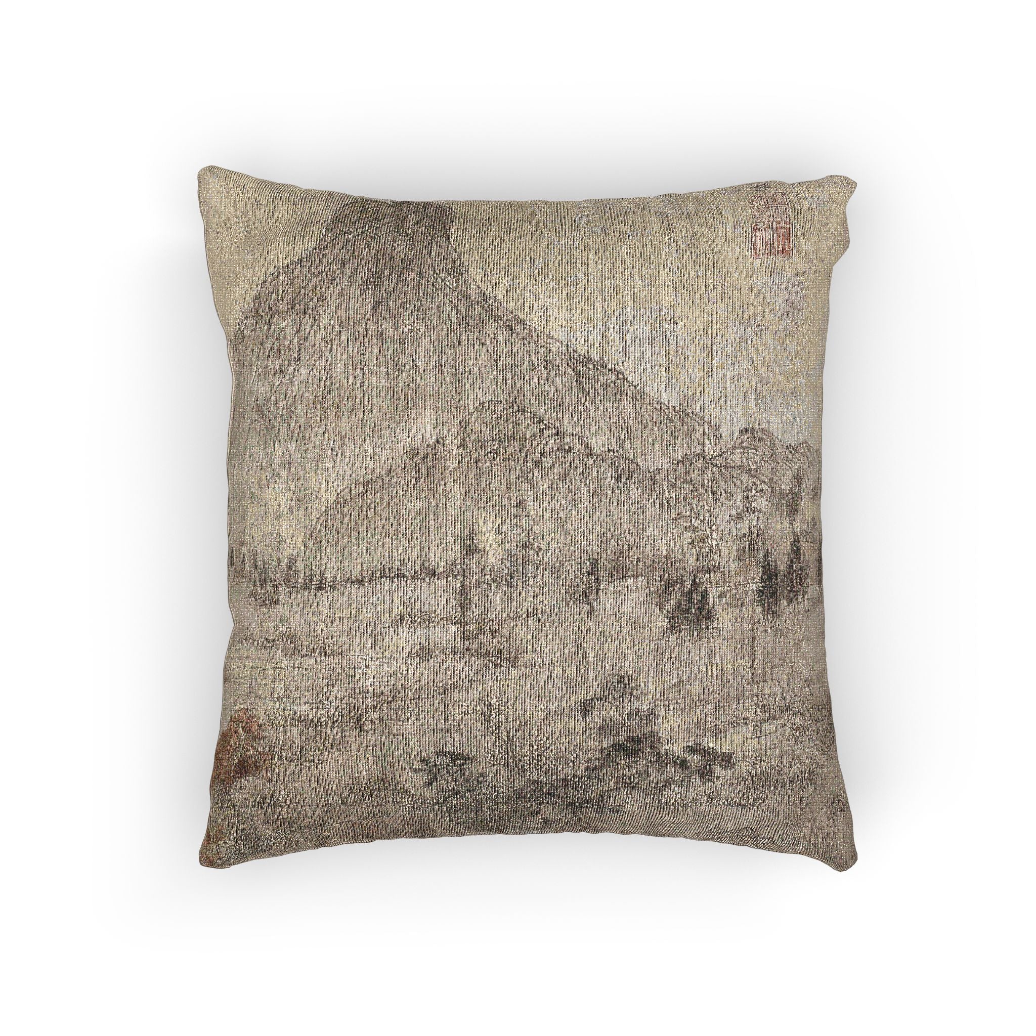 058_planting-fragrant-fungus-at-the-tiaozhou-an | Woven Pillow - Image 3