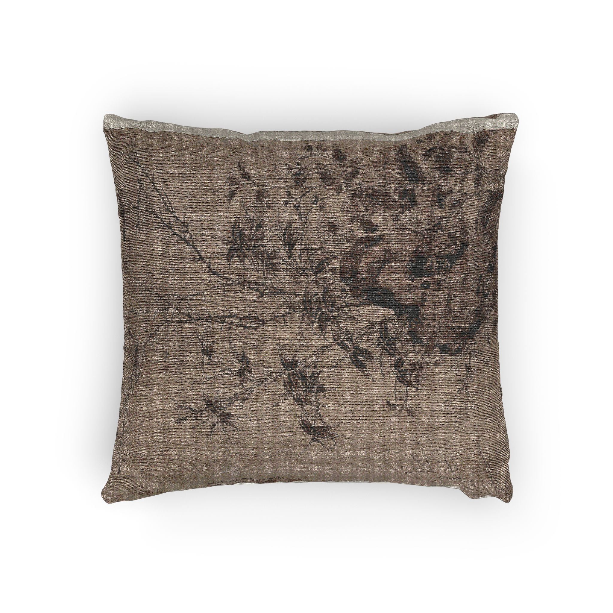 068_quails-and-sparrows-in-an-autumn-scene | Woven Pillow - Image 4