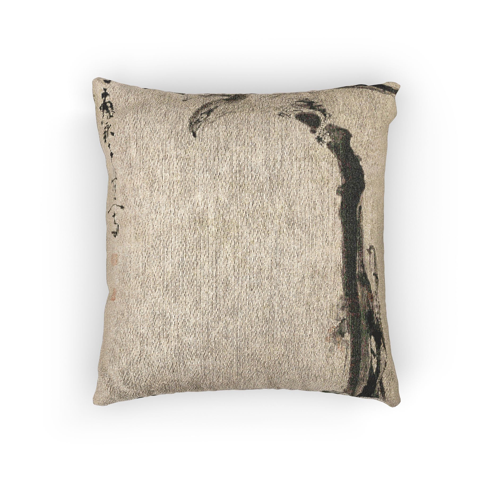 073_eagle-on-a-tree-trunk | Woven Pillow - Image 3
