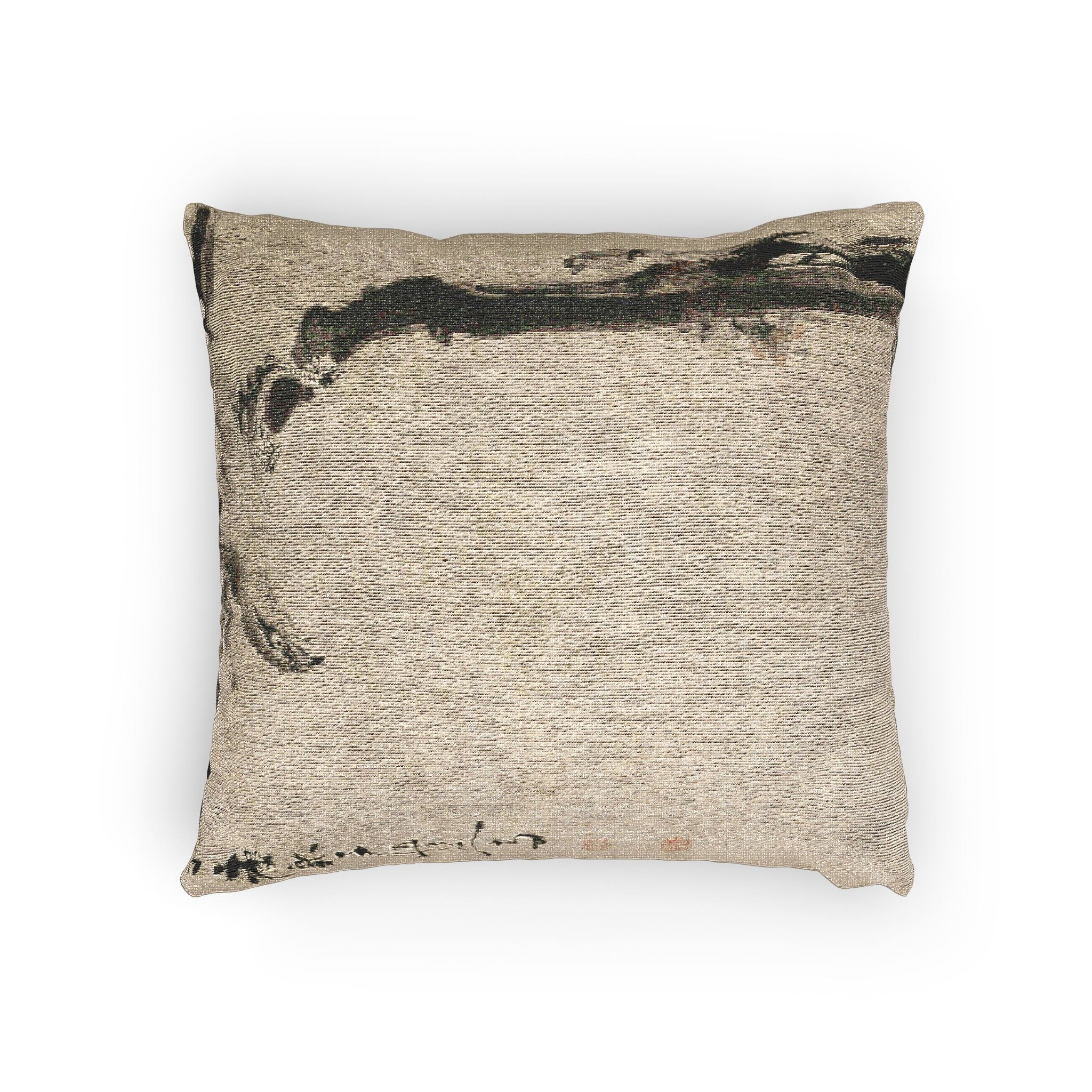 073_eagle-on-a-tree-trunk | Woven Pillow - Image 4