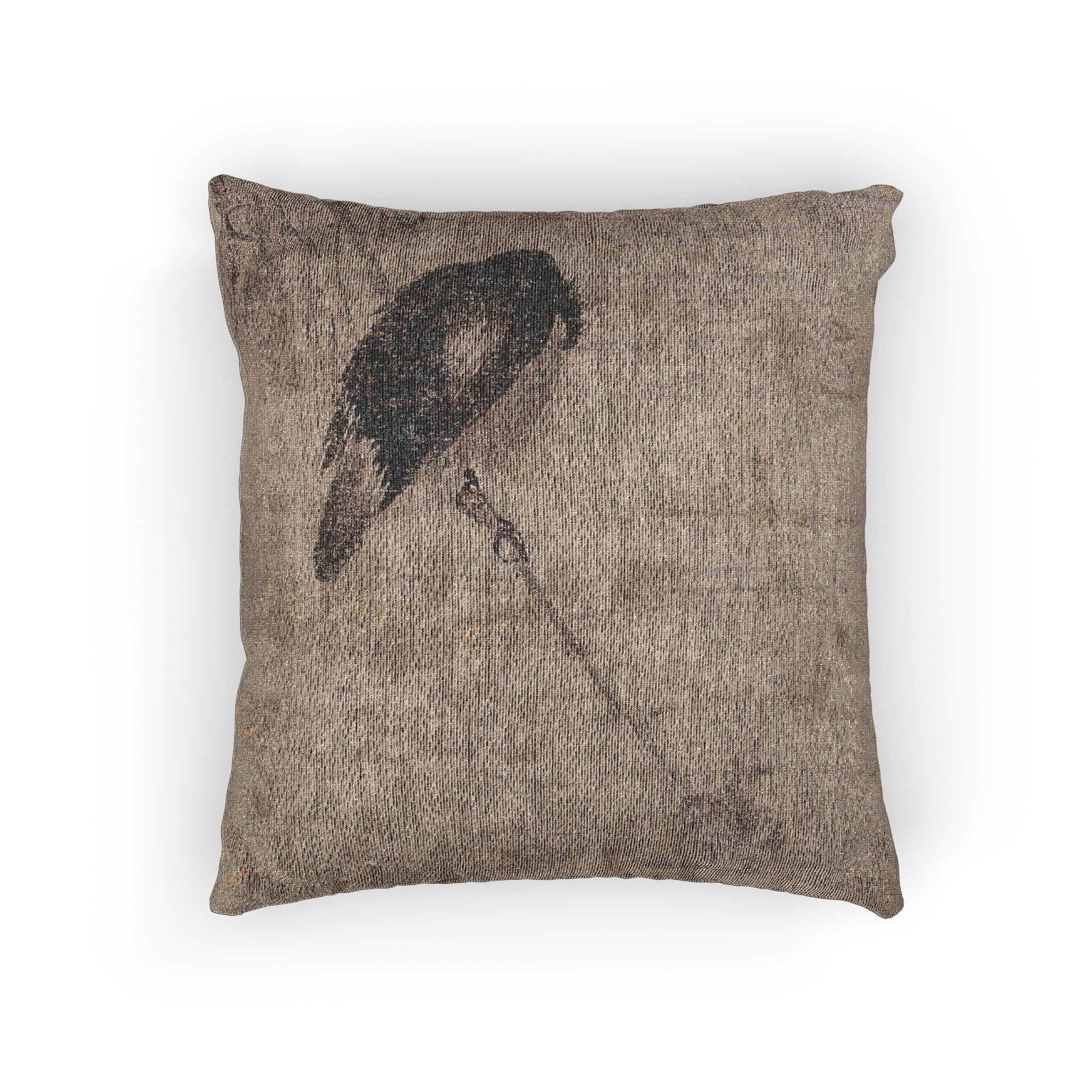 093_willow-and-magpie | Woven Pillow - Image 3