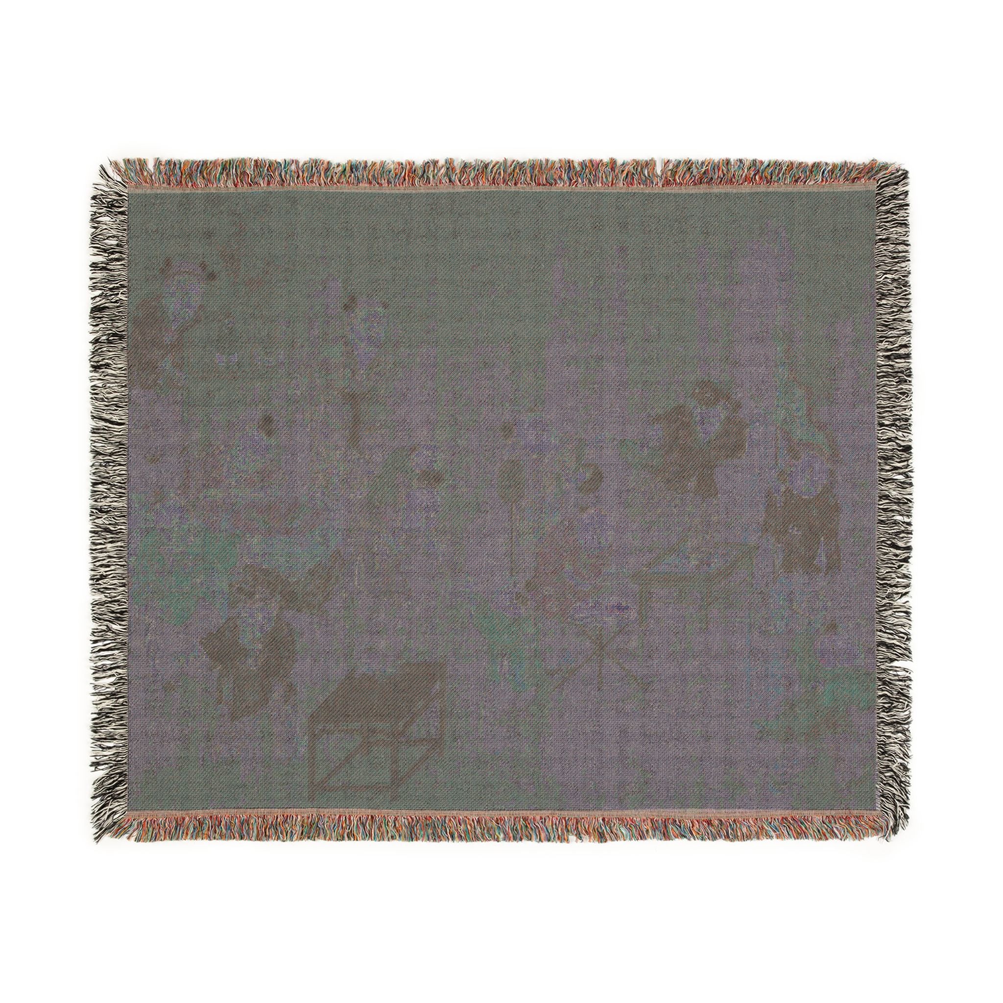 103_children-at-play | Woven Tapestry Blanket - Image 8