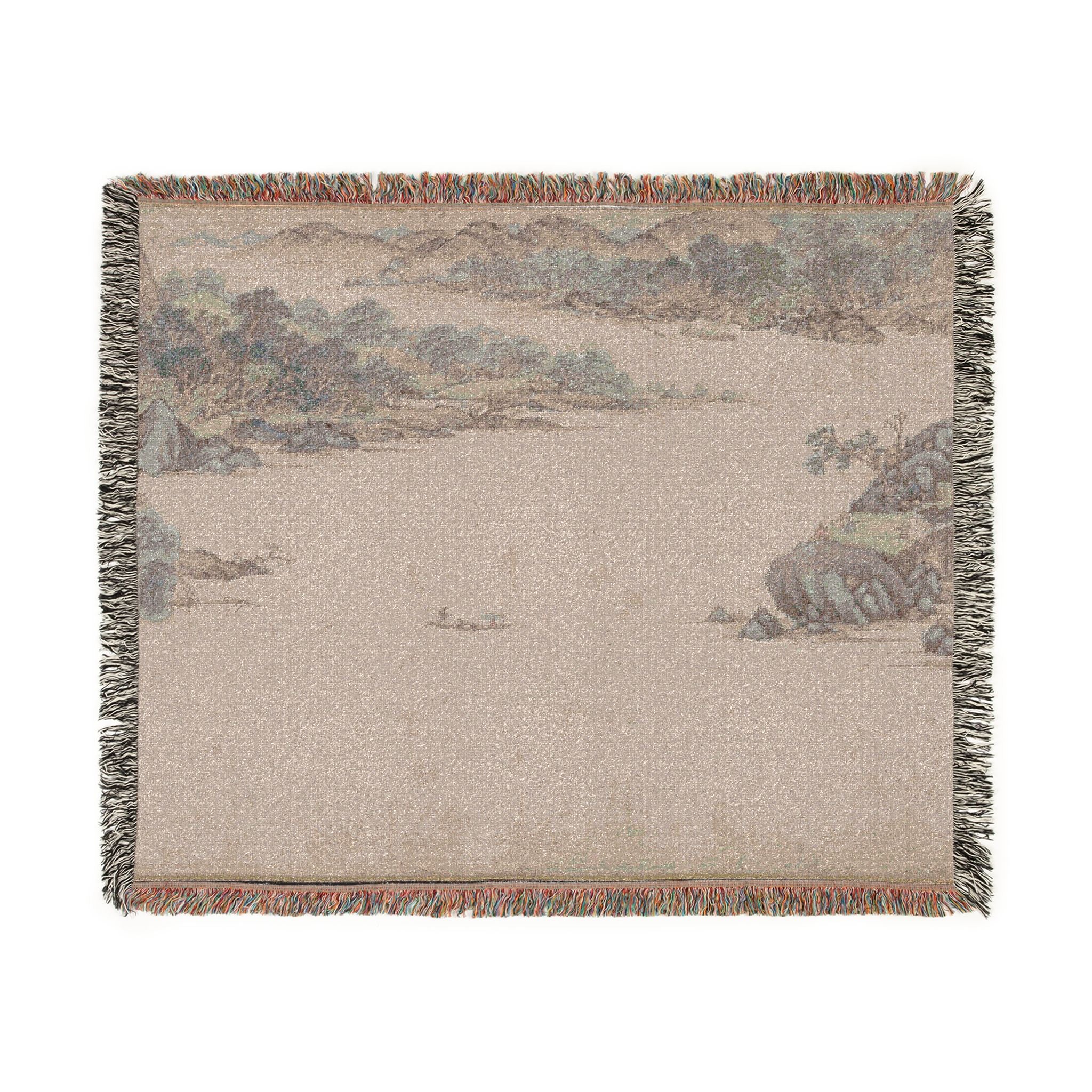 104_greeting-the-spring | Woven Tapestry Blanket - Image 2