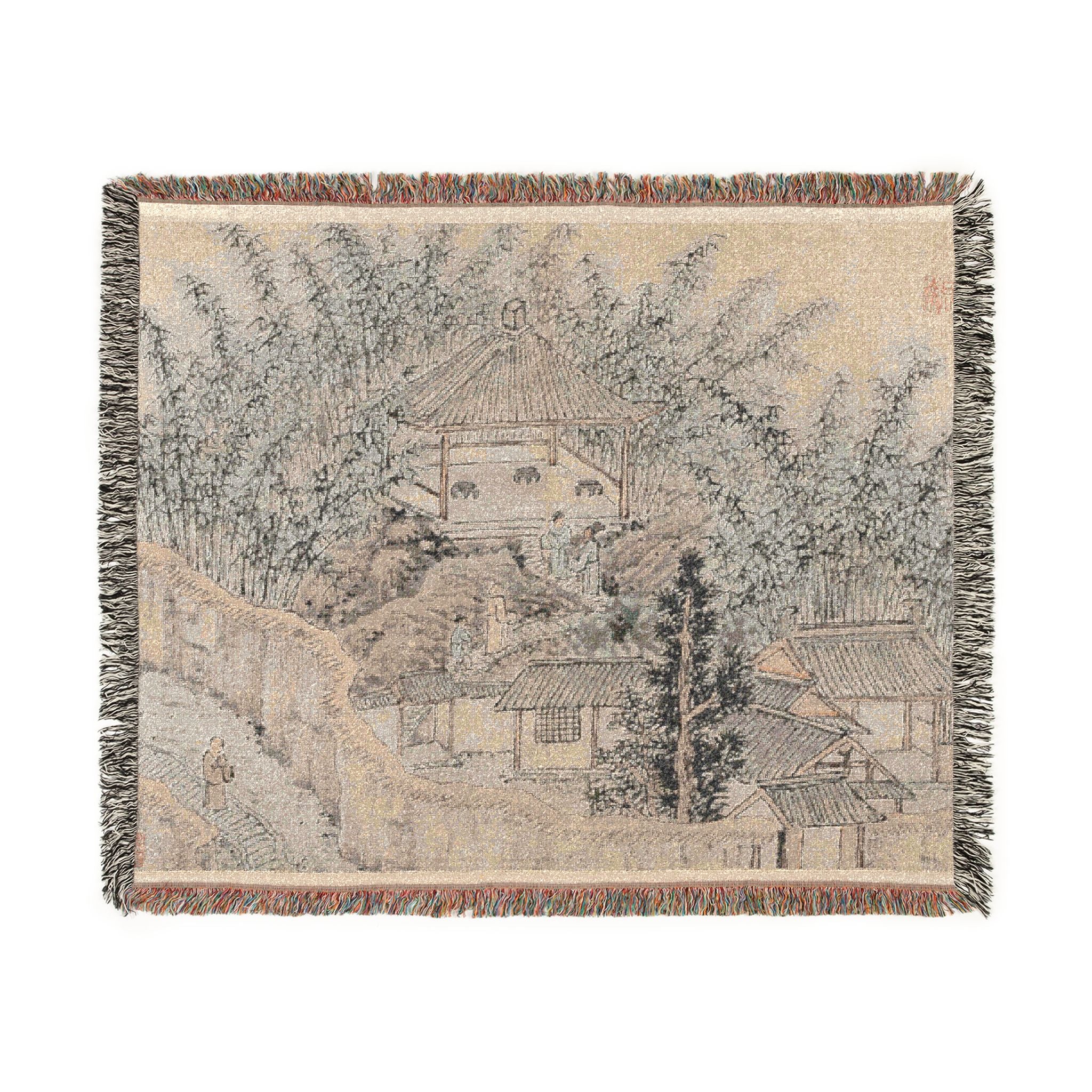 105_bamboo-pavilion-tiger-hill | Woven Tapestry Blanket - Image 7