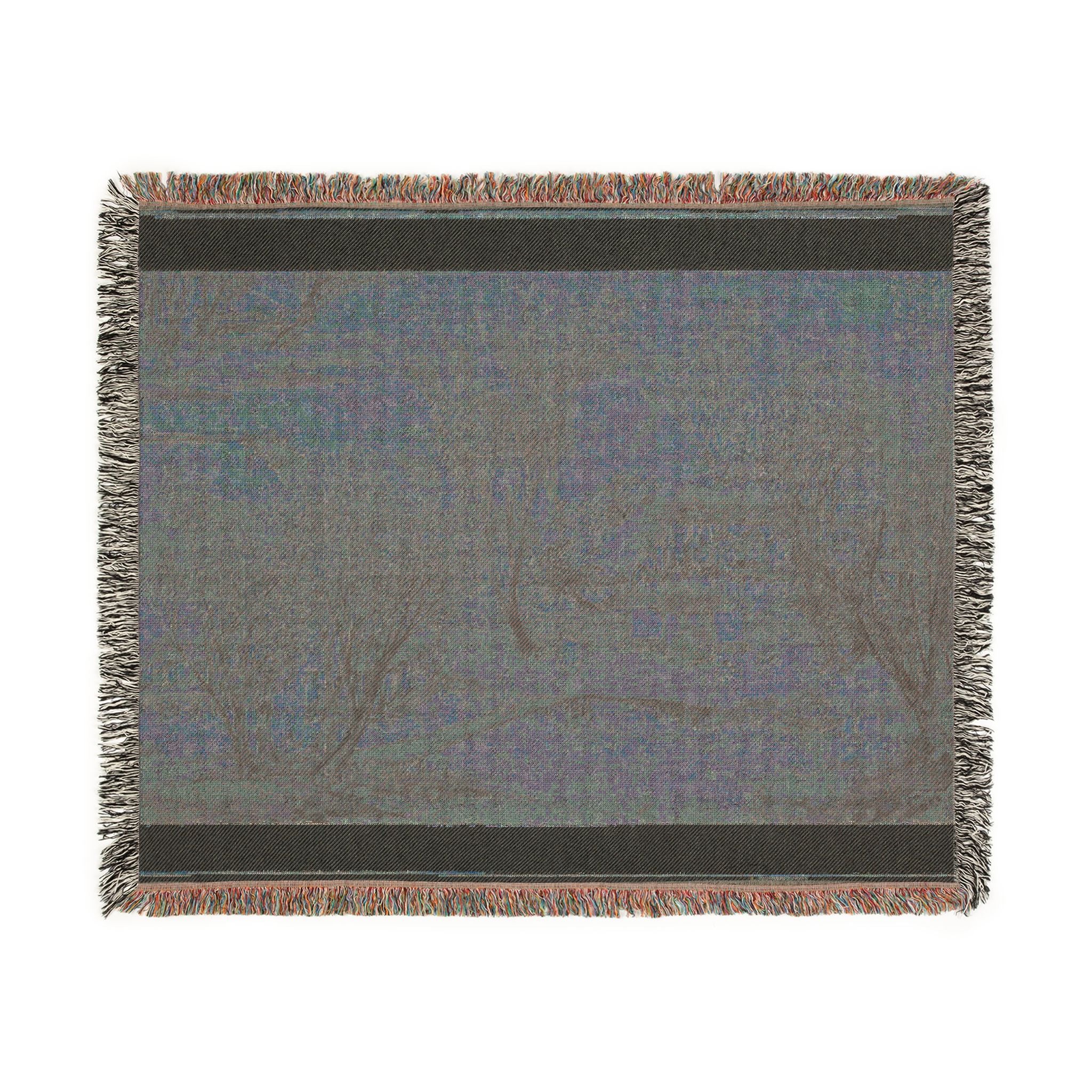 115_new-year-s-day-in-a-village-at-stone-lake | Woven Tapestry Blanket - Image 8