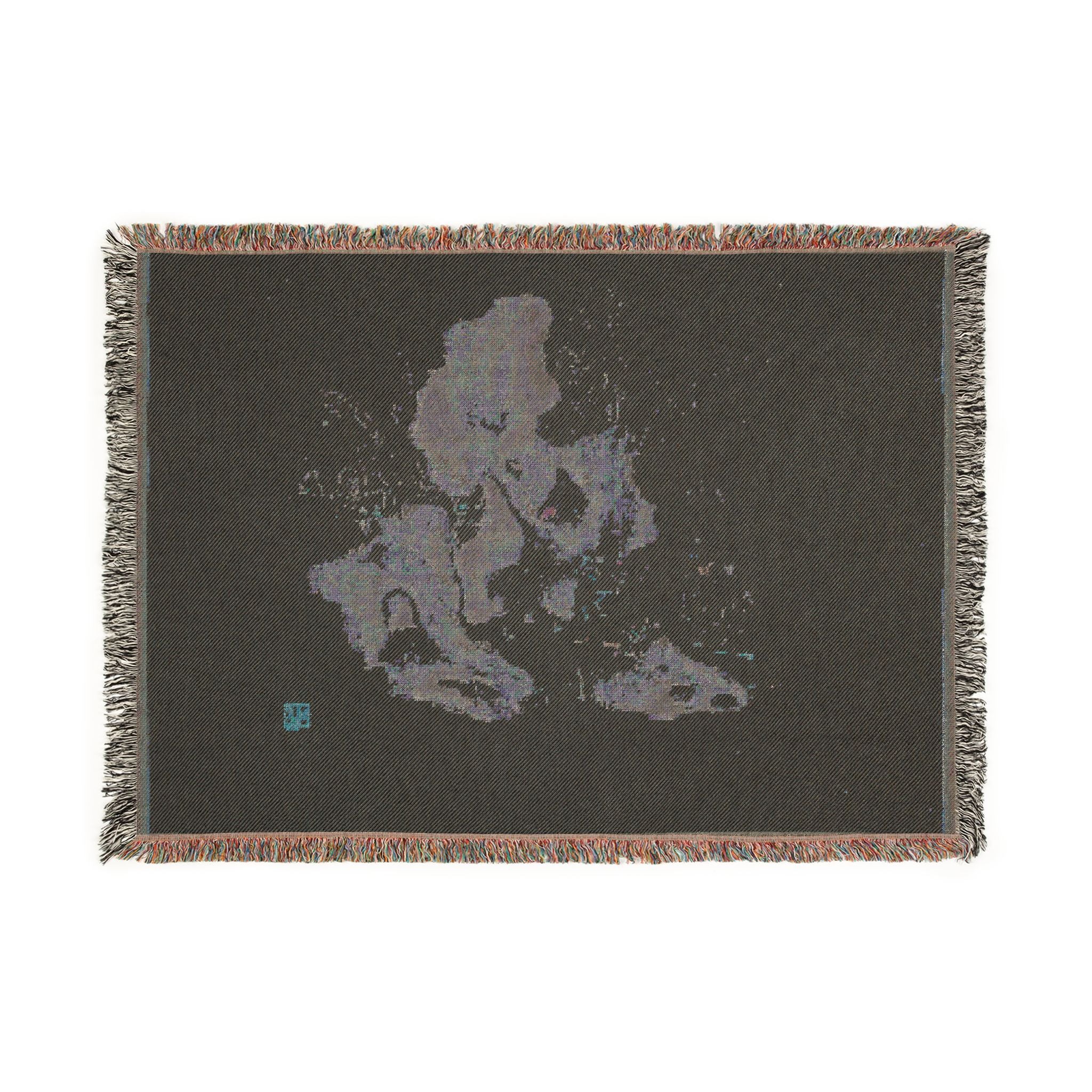 116_children-playing-blindman-s-buff-in-a-garden | Woven Tapestry Blanket - Image 4
