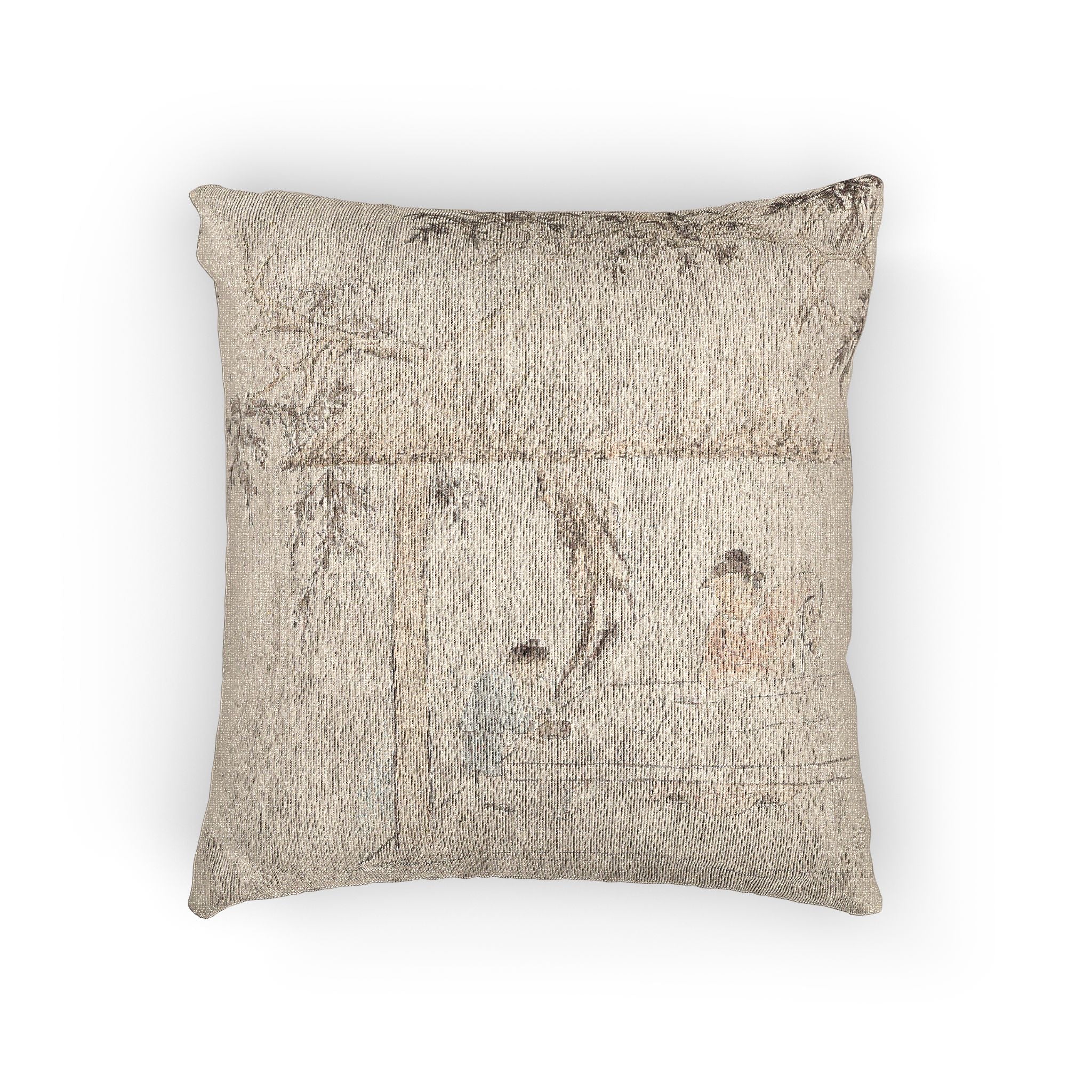 118_a-scholar-at-a-table-with-a-servant | Woven Pillow