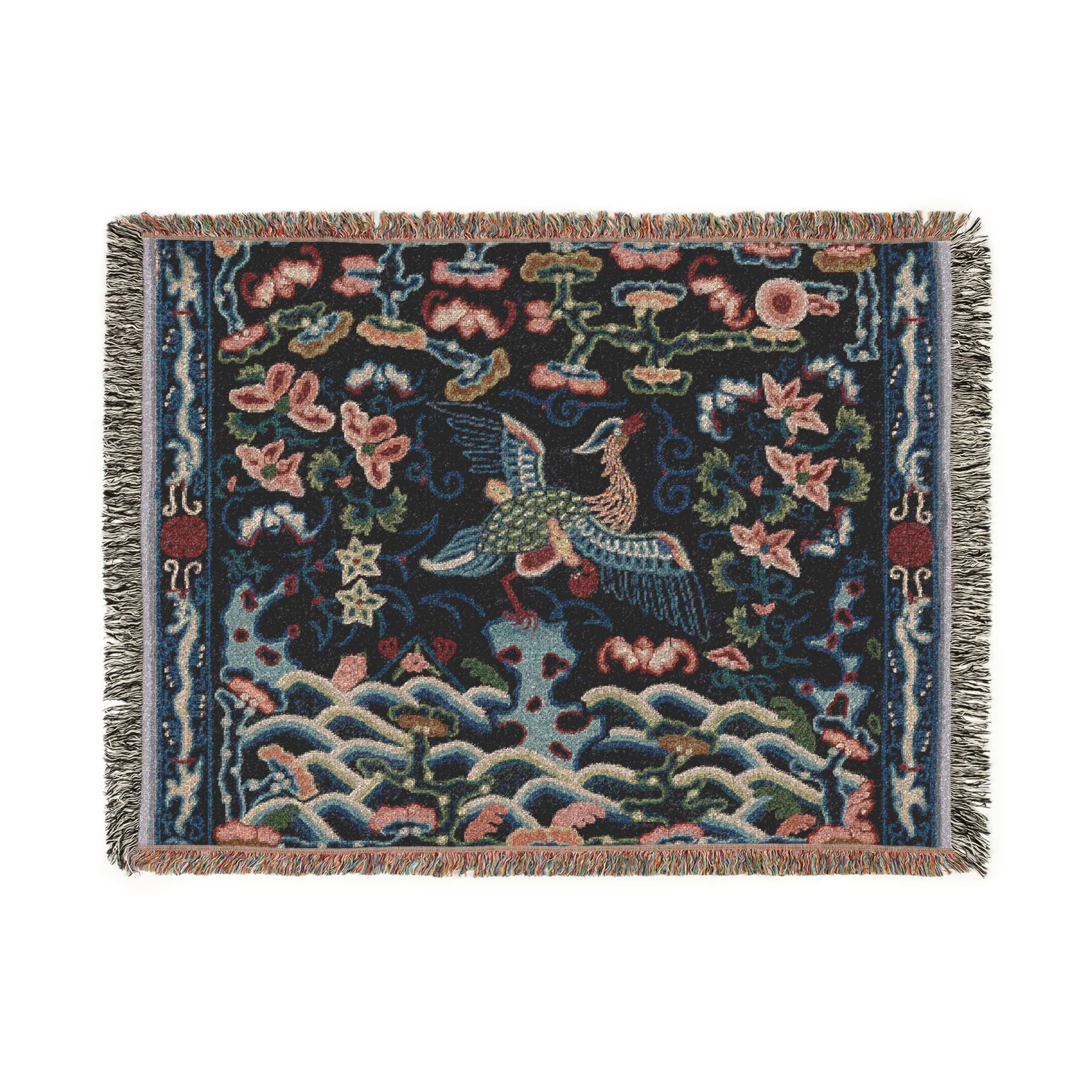 126_rank-badge | Woven Tapestry Blanket - Image 10