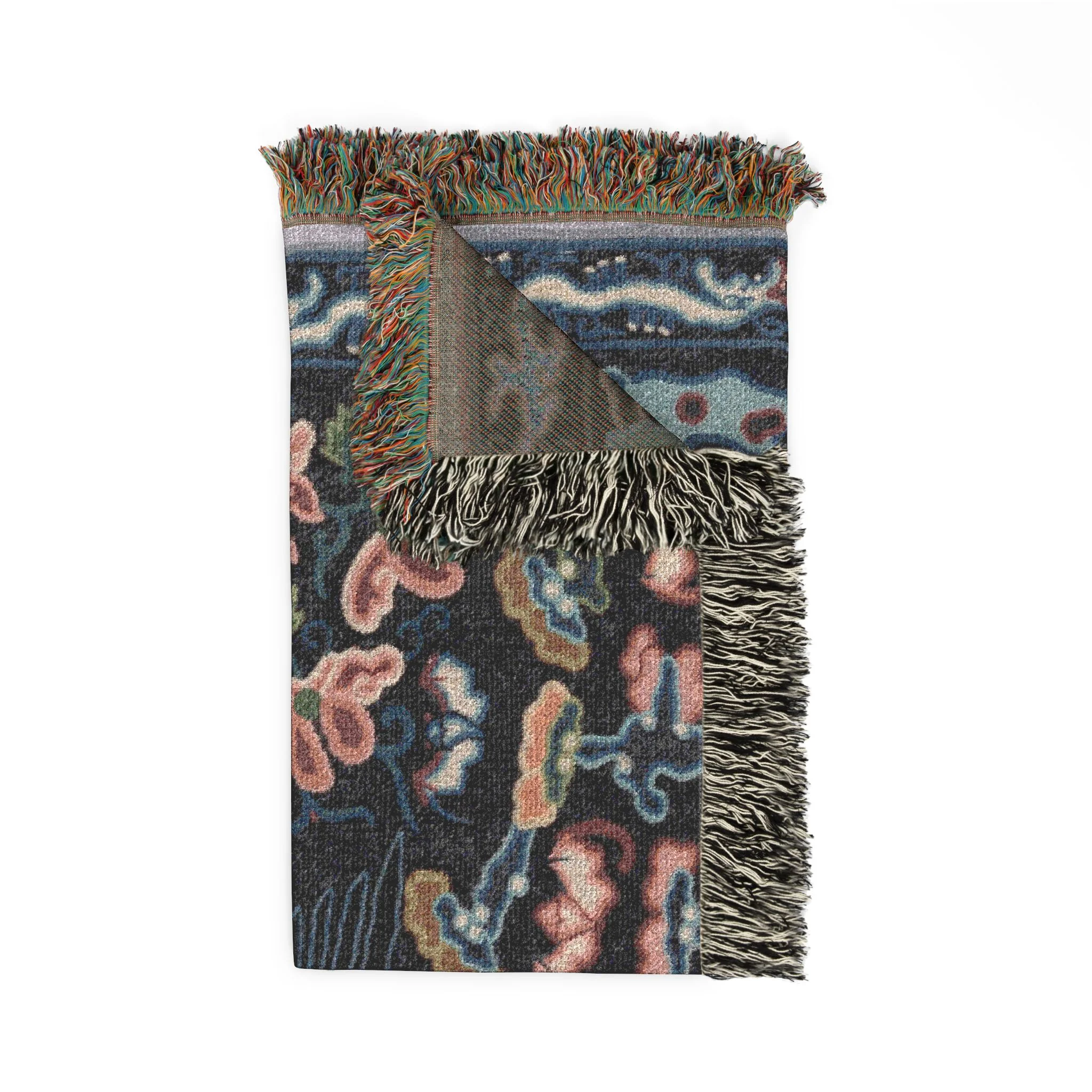 126_rank-badge | Woven Tapestry Blanket - Image 5