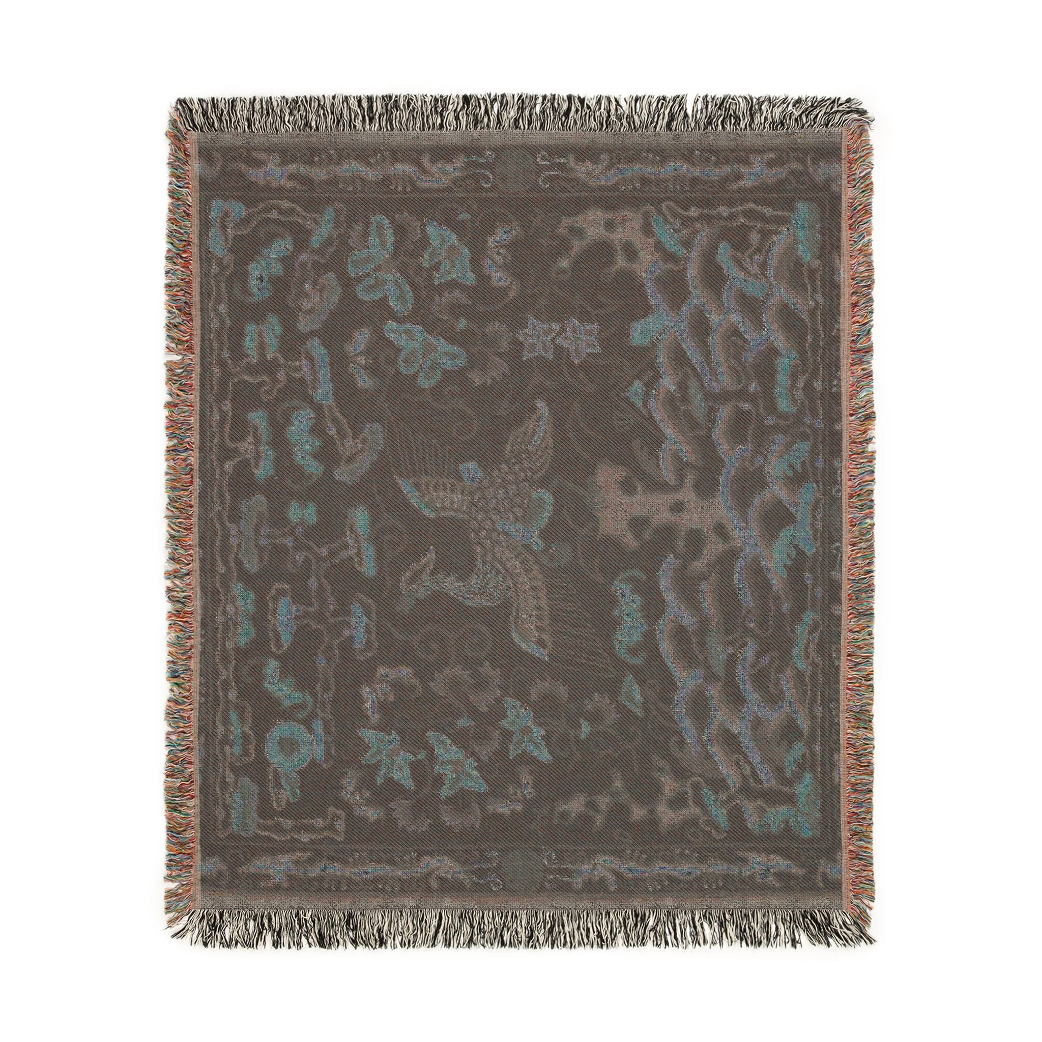 126_rank-badge | Woven Tapestry Blanket - Image 9