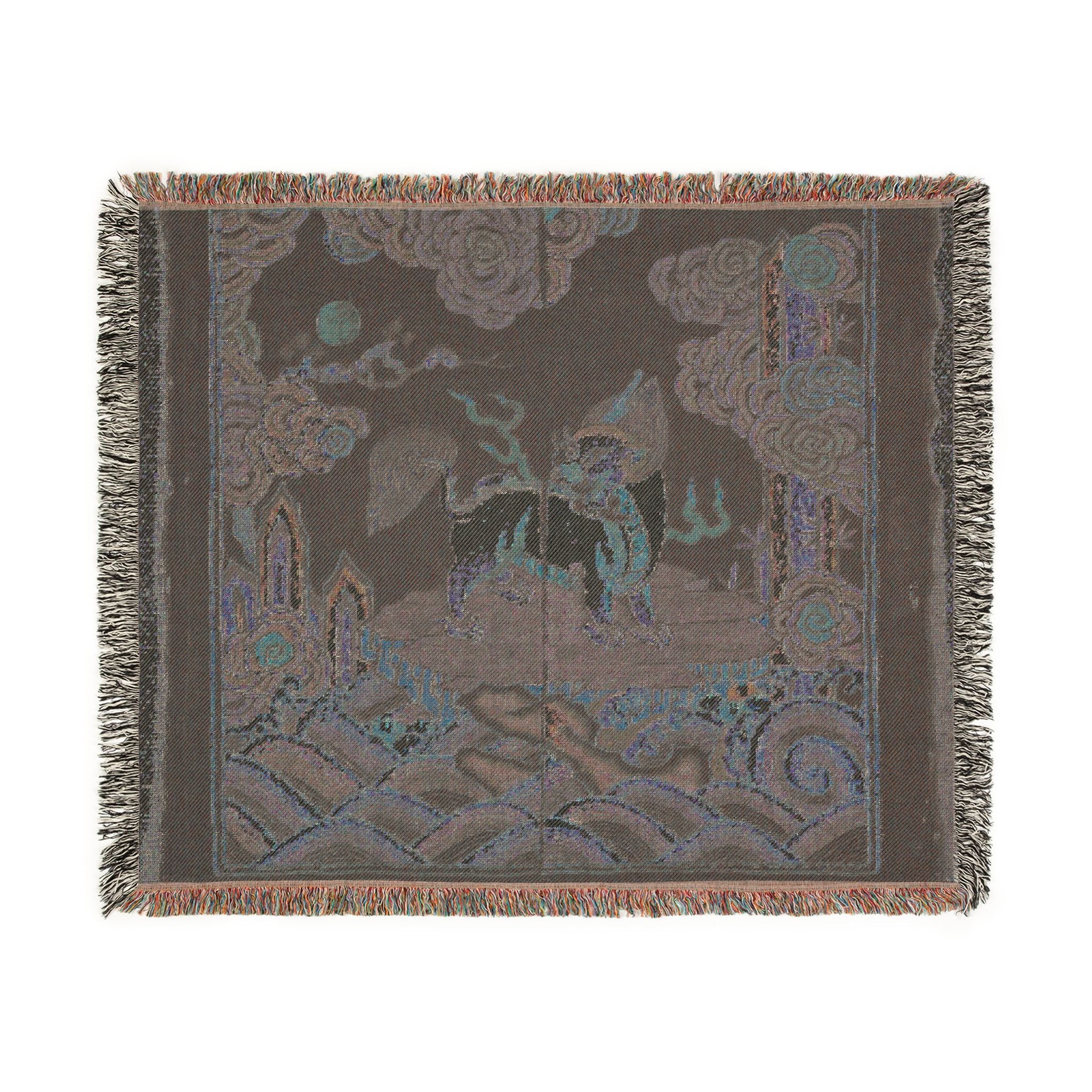 130_rank-badge-buzi | Woven Tapestry Blanket - Image 8