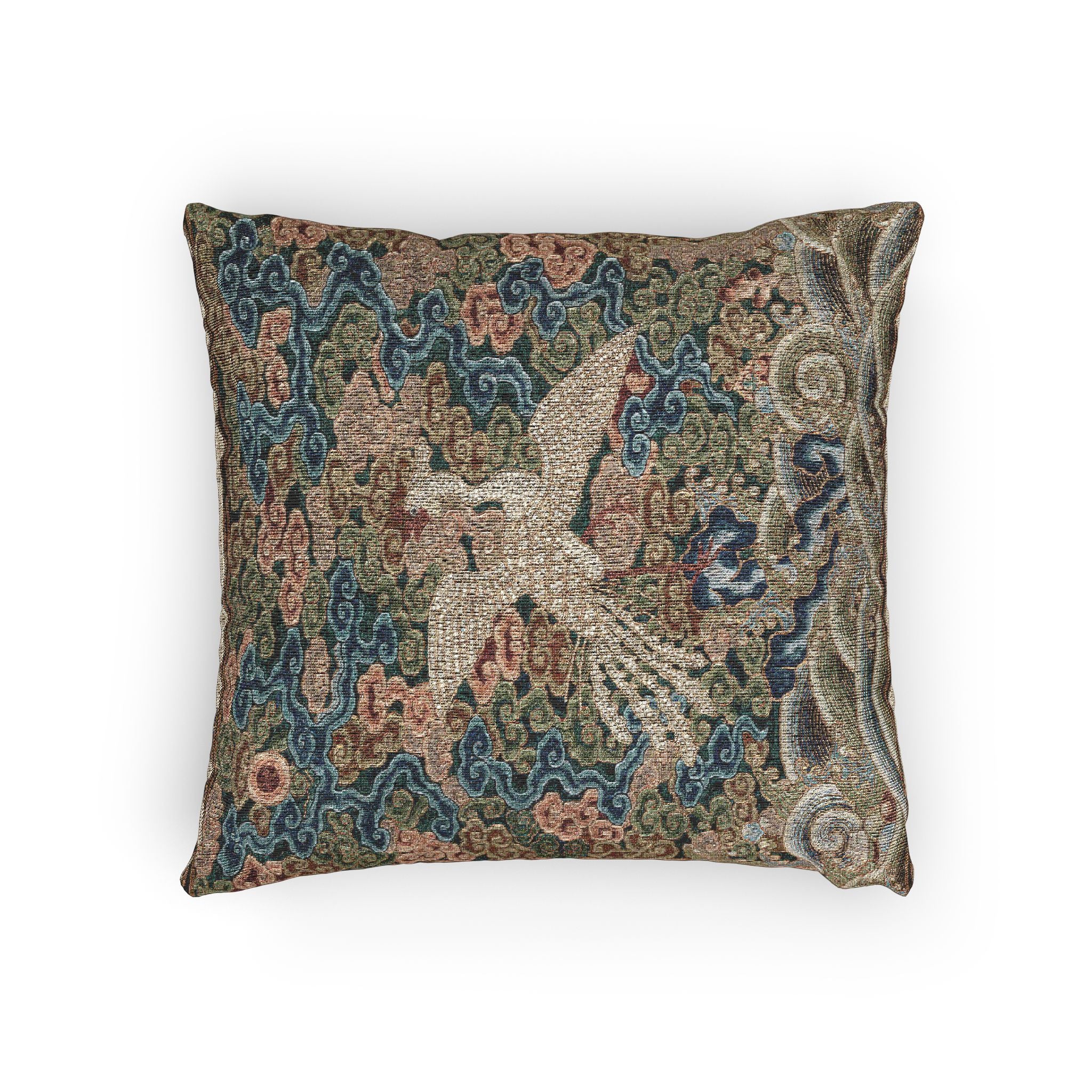 148_rank-badge-with-silver-pheasant | Woven Pillow - Image 4