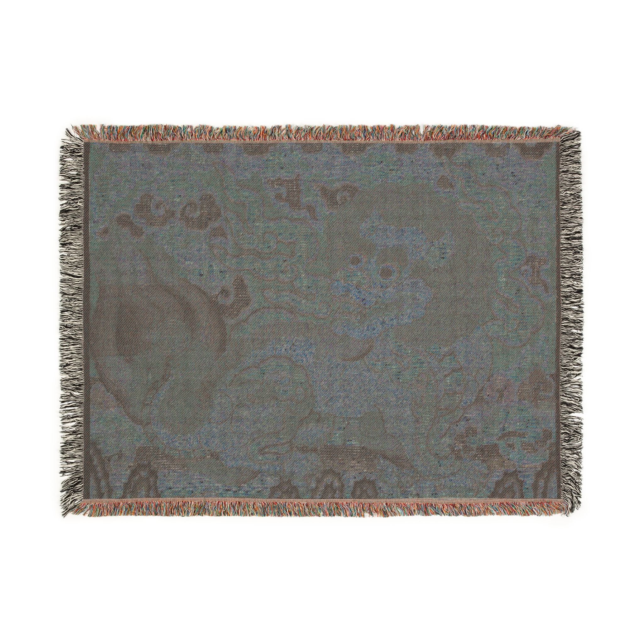152_rank-badge-with-lion-ming | Woven Tapestry Blanket - Image 12