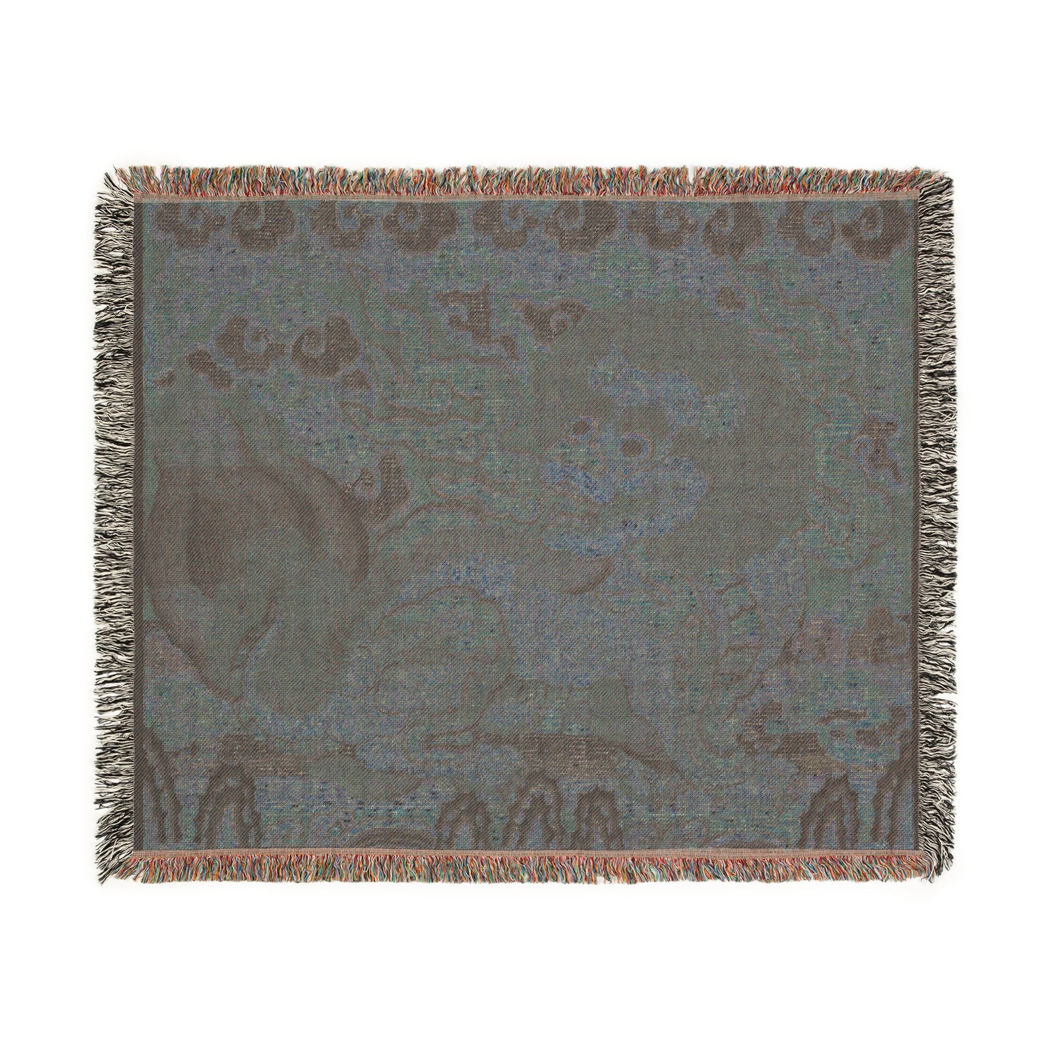 152_rank-badge-with-lion-ming | Woven Tapestry Blanket - Image 8