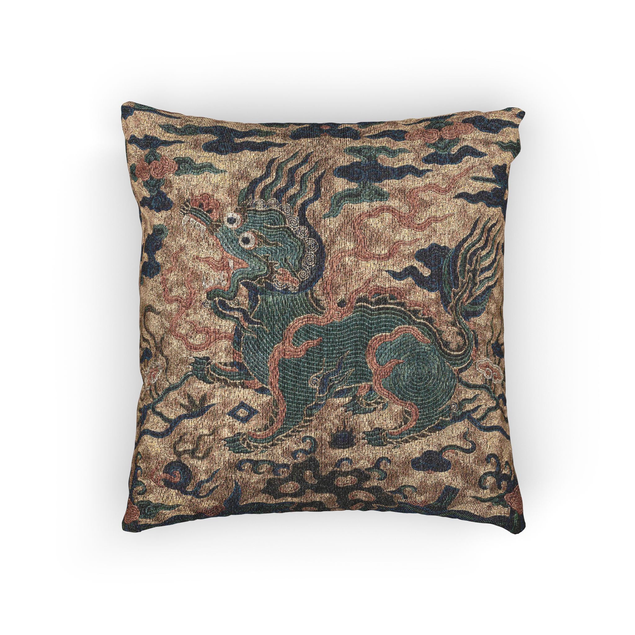 154_rank-badge-with-stylized-bear | Woven Pillow - Image 3