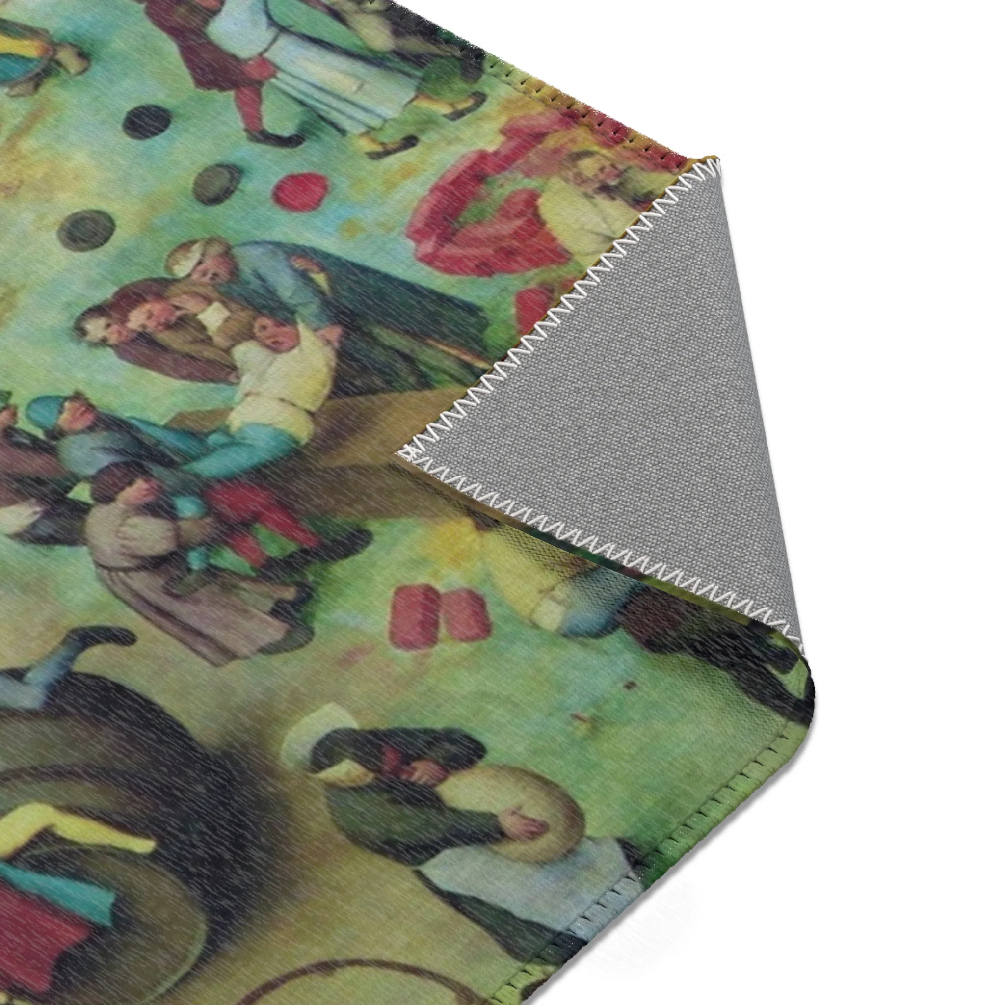 -2022-02-07 Children's Games, Pieter Bruegel the Elder, West Street, Cromer, Norfolk | Area Rug - Image 17