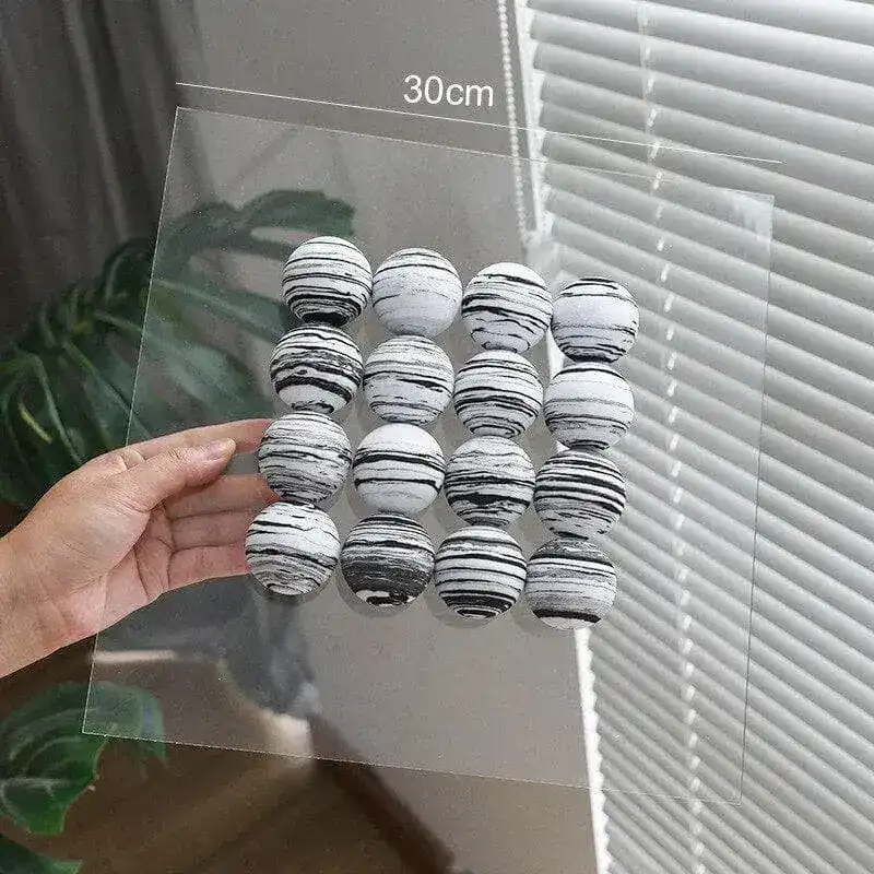 3D Acrylic Ball Wall Transparent Mirror - Image 11