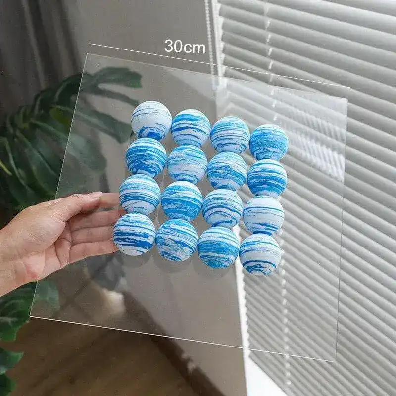 3D Acrylic Ball Wall Transparent Mirror - Image 12