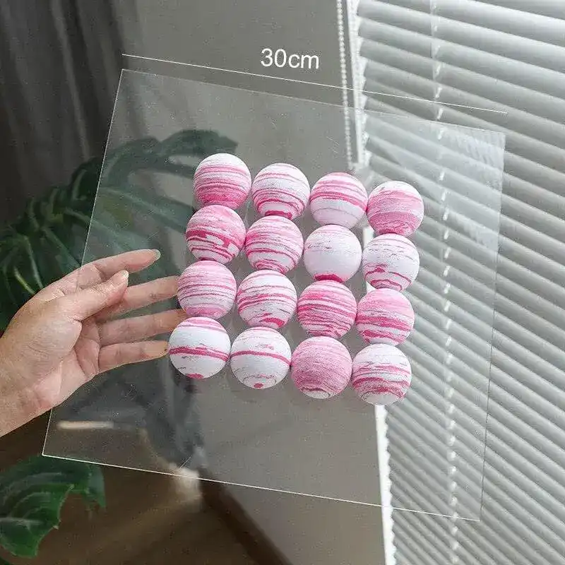3D Acrylic Ball Wall Transparent Mirror - Image 15