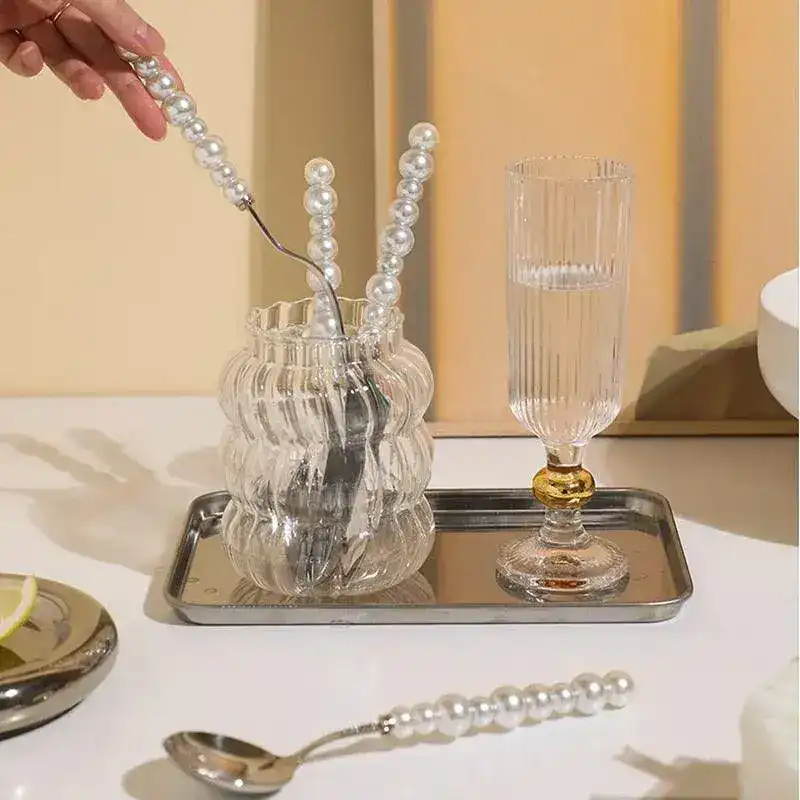 4Pcs Pearl Cutlery Stainless Steel Flatware - Image 9