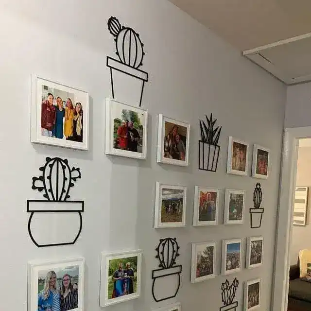 6 Pieces Metal Cactus Wall Decor - Image 12