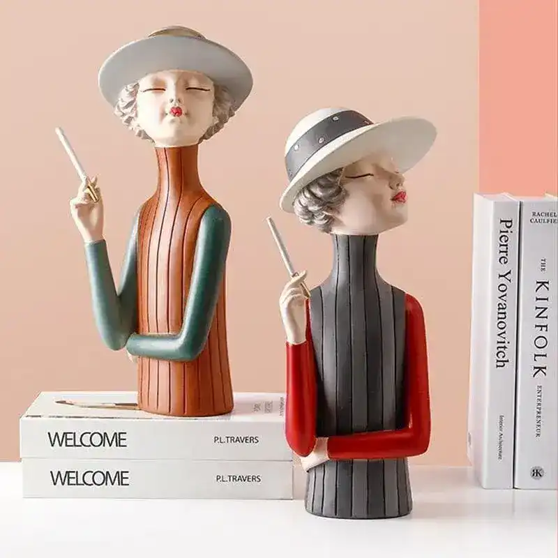 80s Lady Figurine Miniature - Image 2