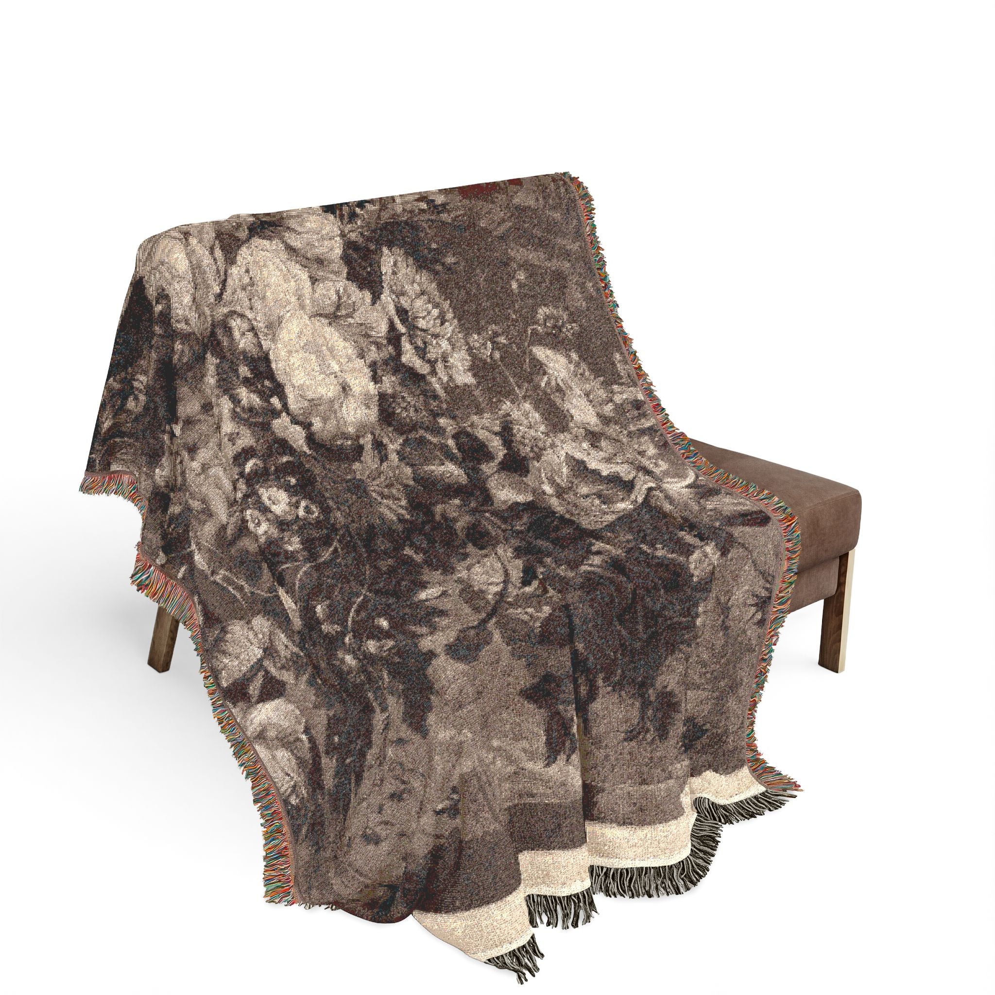 a-flower-piece-jan-van-huysum | Woven Tapestry Blanket - Image 3