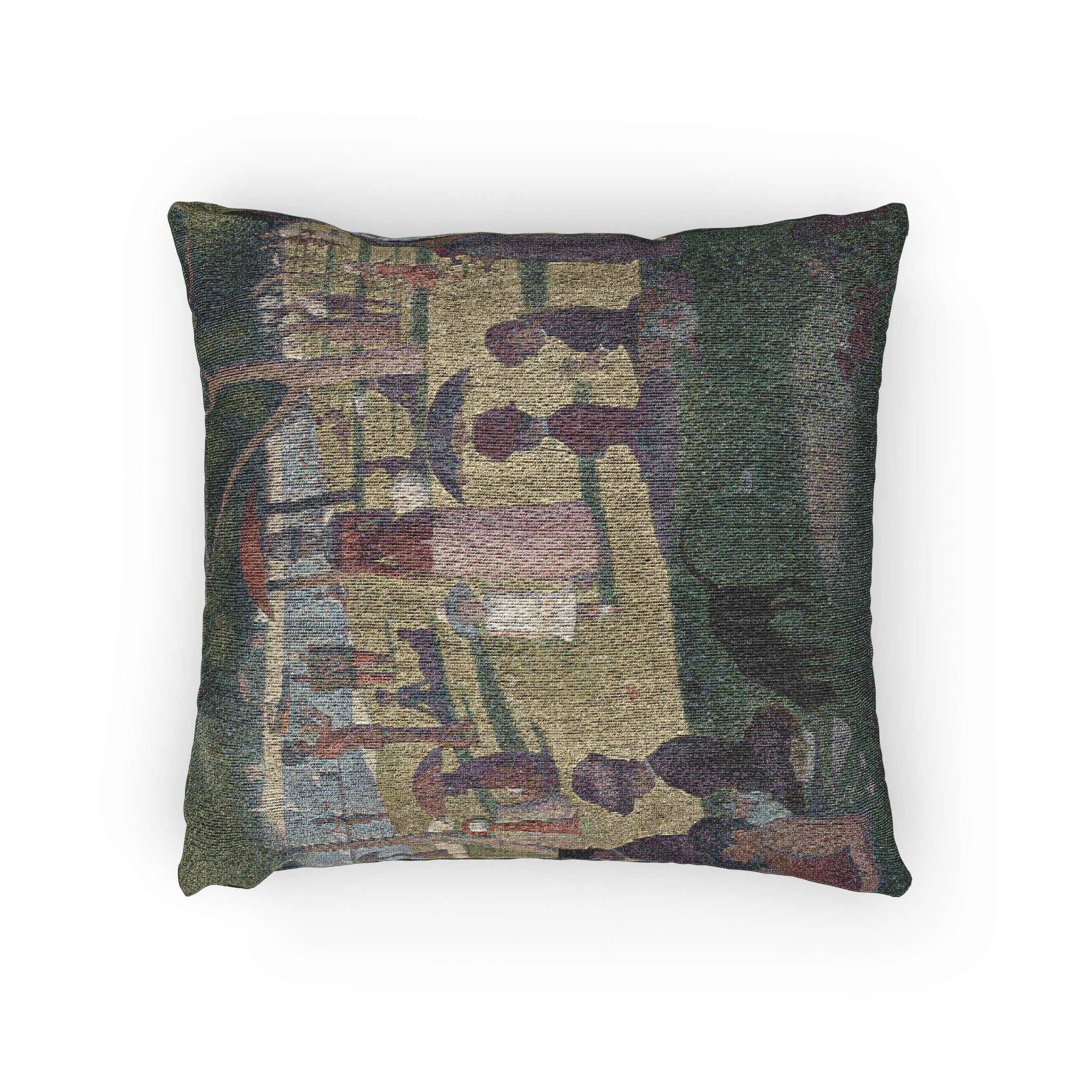 a-sunday-on-la-grande-jatte-georges-seurat | Woven Pillow - Image 2