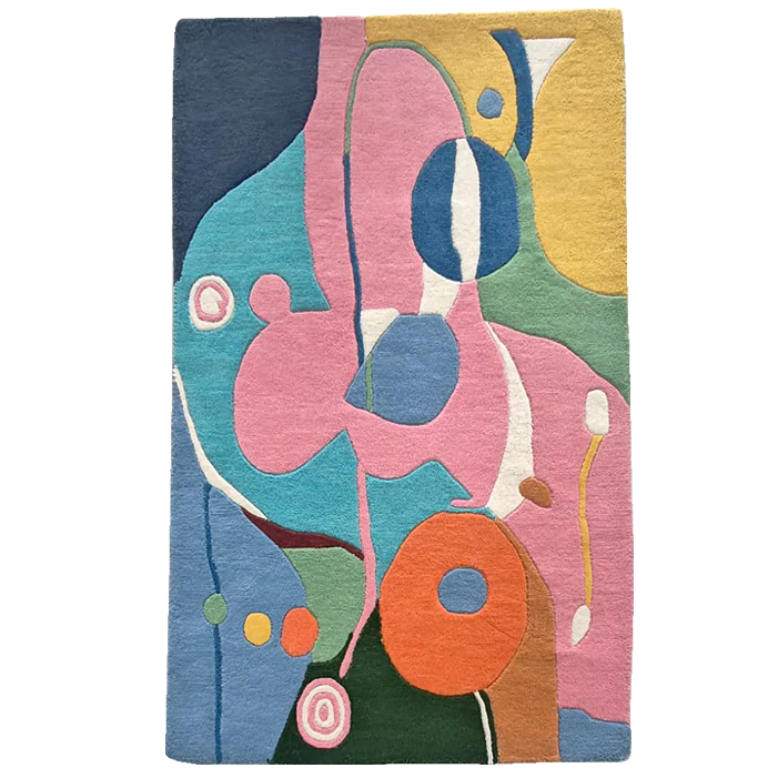 Abstract Color Study Hand Tufted Rug - Image 6