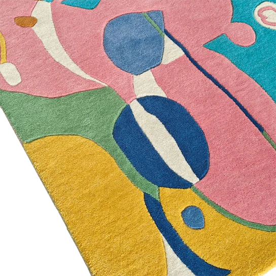Abstract Color Study Hand Tufted Rug - Image 7