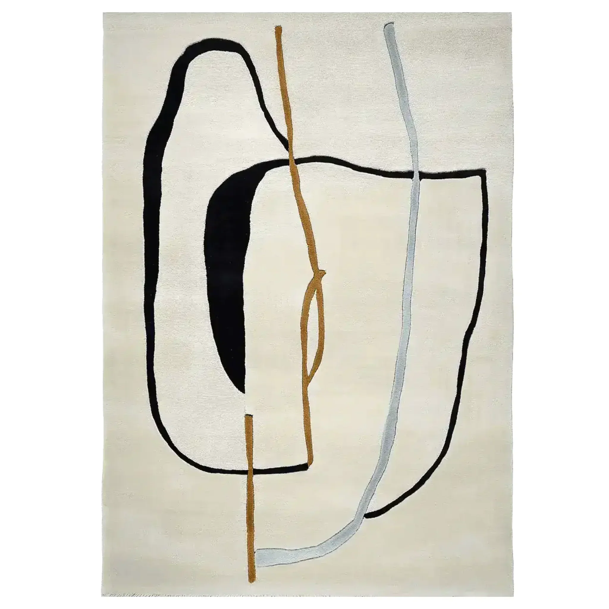 Abstract Line Story Hand Tufted Rug