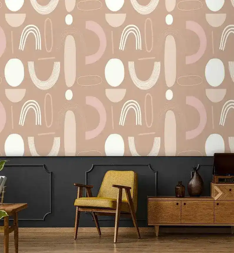 Abstract Minimalist Geometric Wallpaper - Image 3