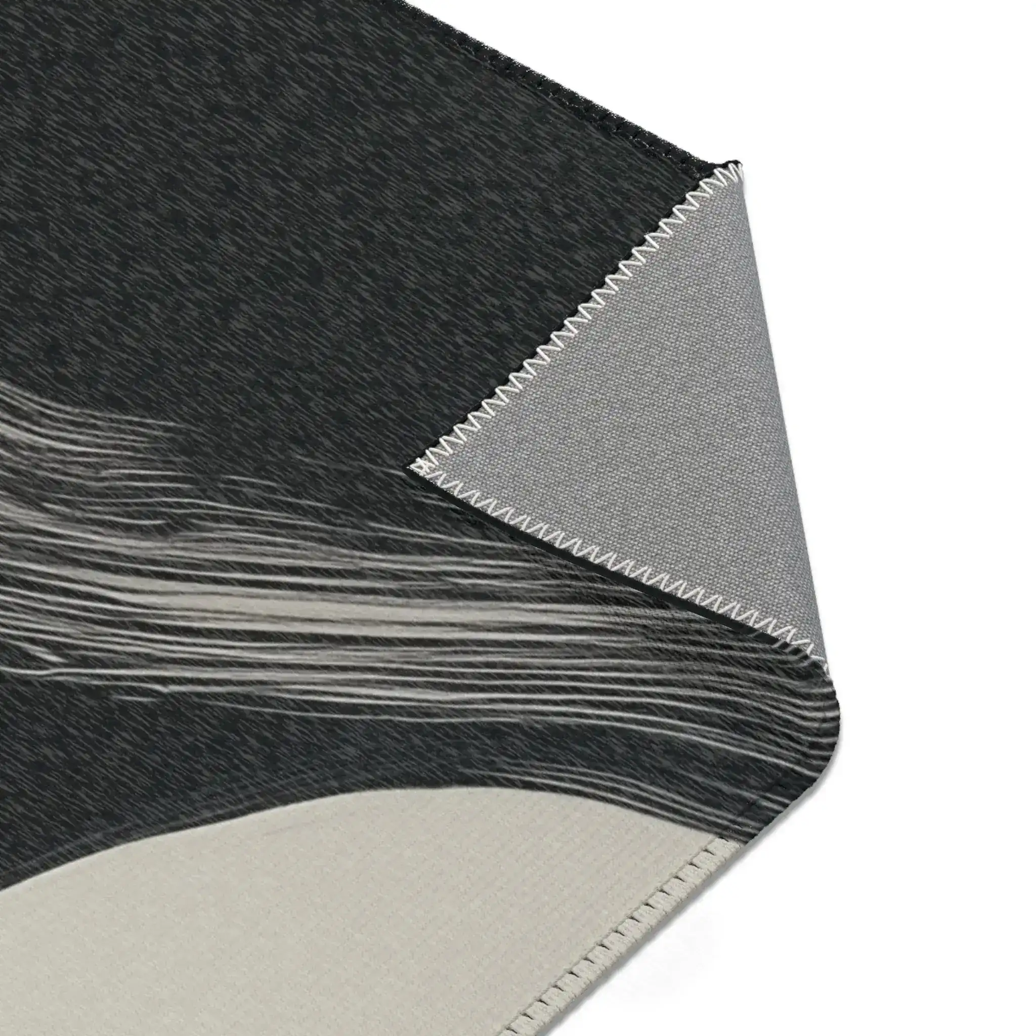 Abstract Noir Striped Elegance Rug - Image 10