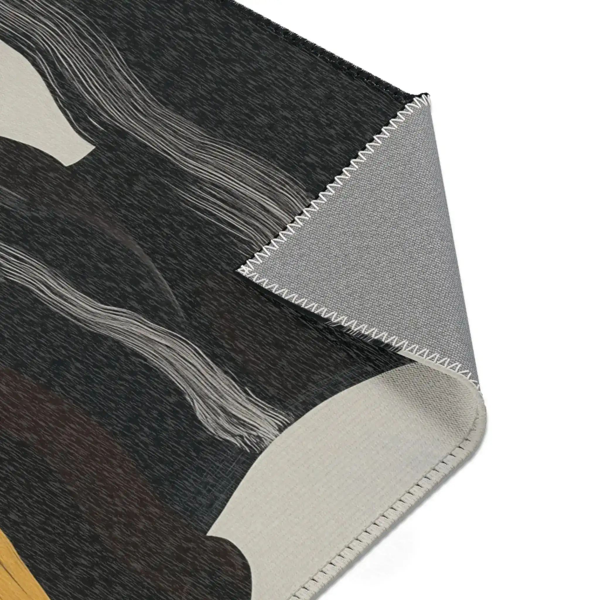 Abstract Noir Striped Elegance Rug - Image 7