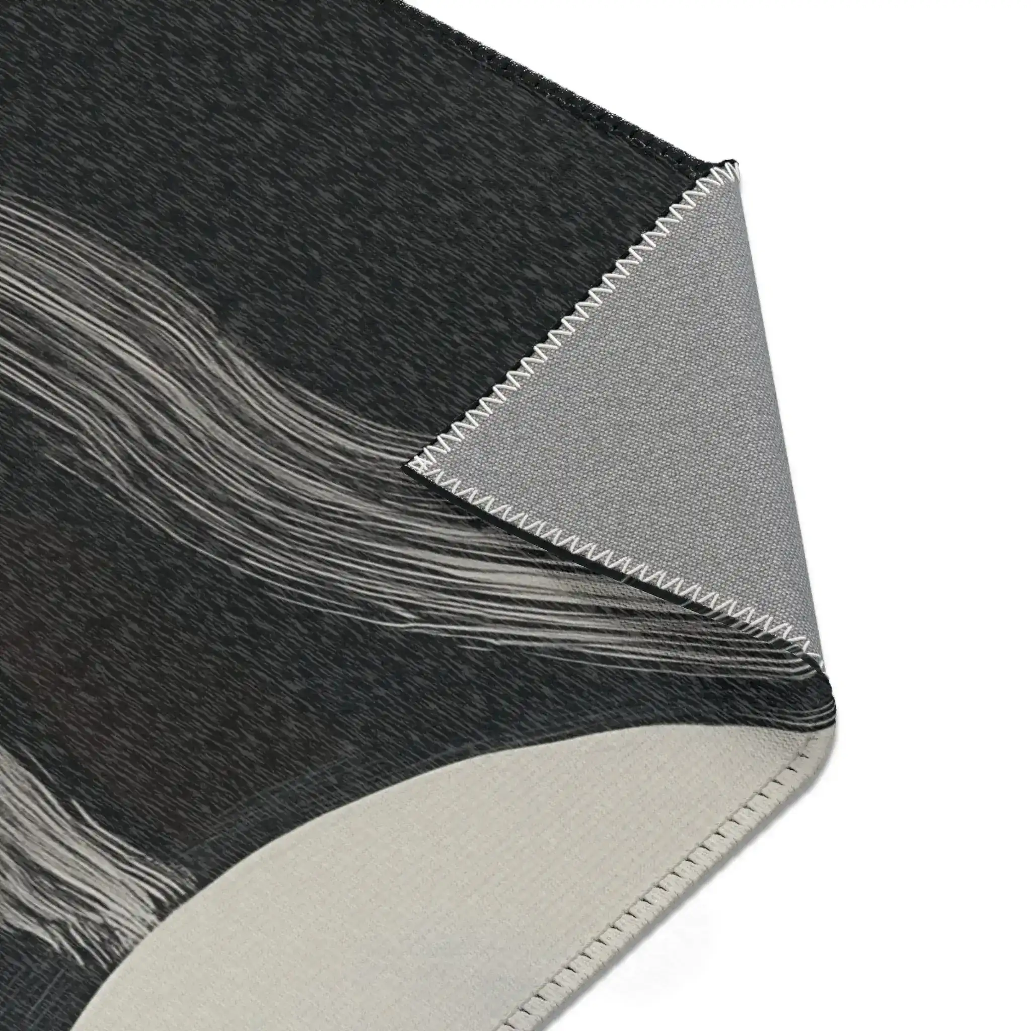 Abstract Noir Striped Elegance Rug - Image 9