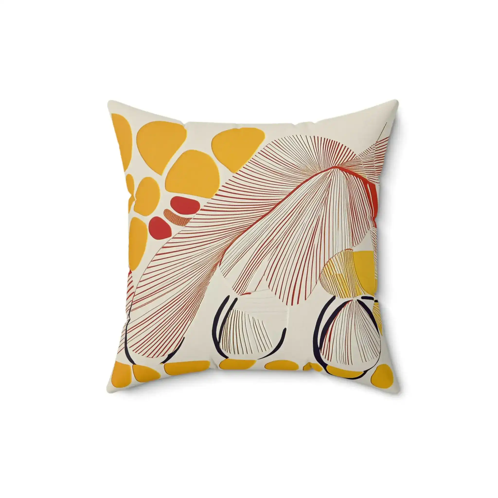 Abstract Stallion Motion Throw Pillow - Image 3