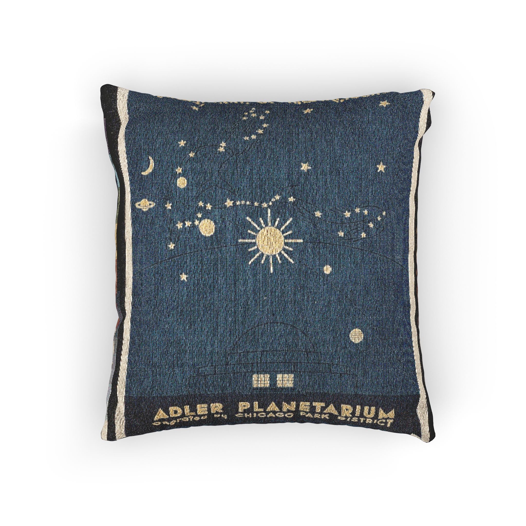 adler-planetarium-drama-of-the-heavens-wpa-federal-art-project | Woven Pillow - Image 3