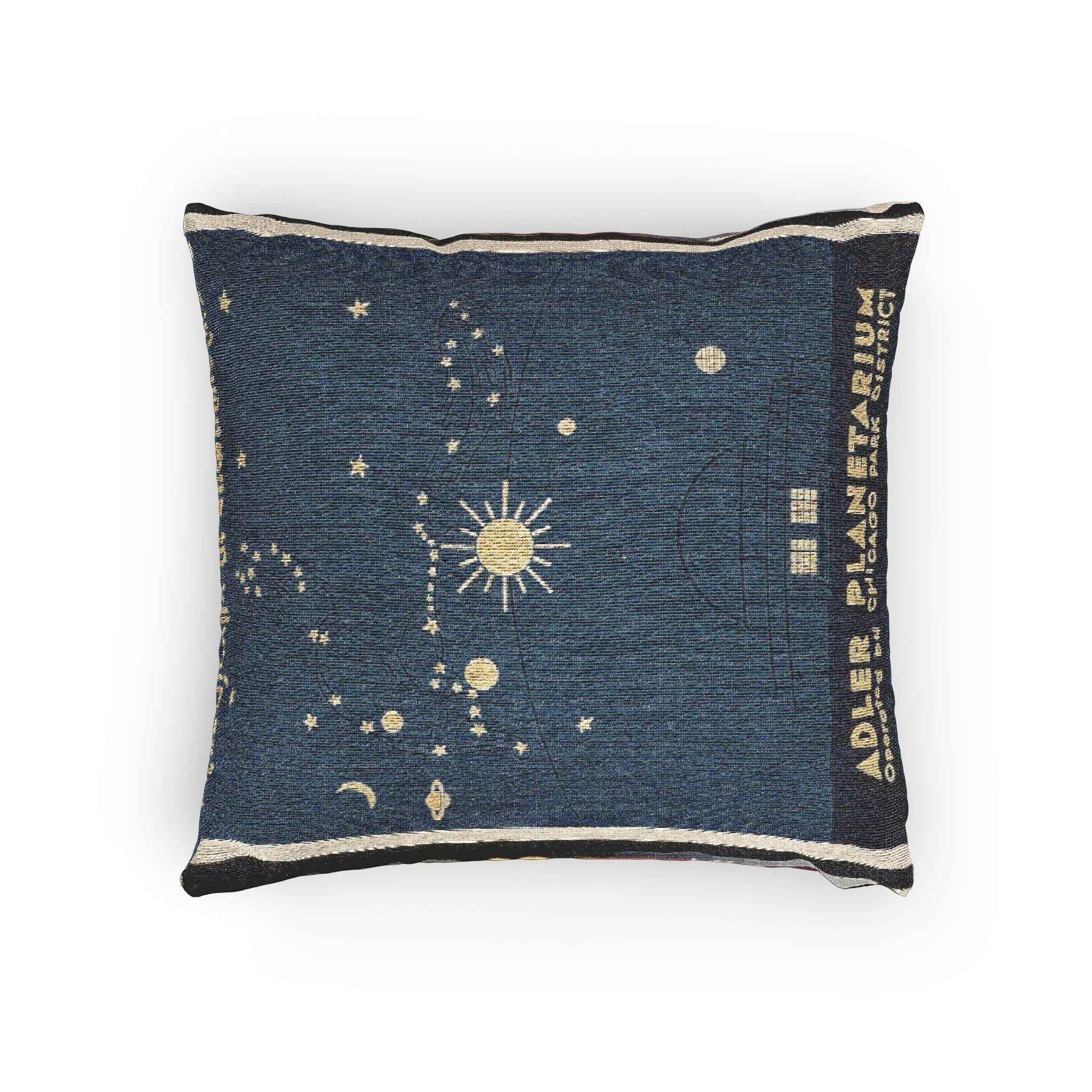 adler-planetarium-drama-of-the-heavens-wpa-federal-art-project | Woven Pillow - Image 4