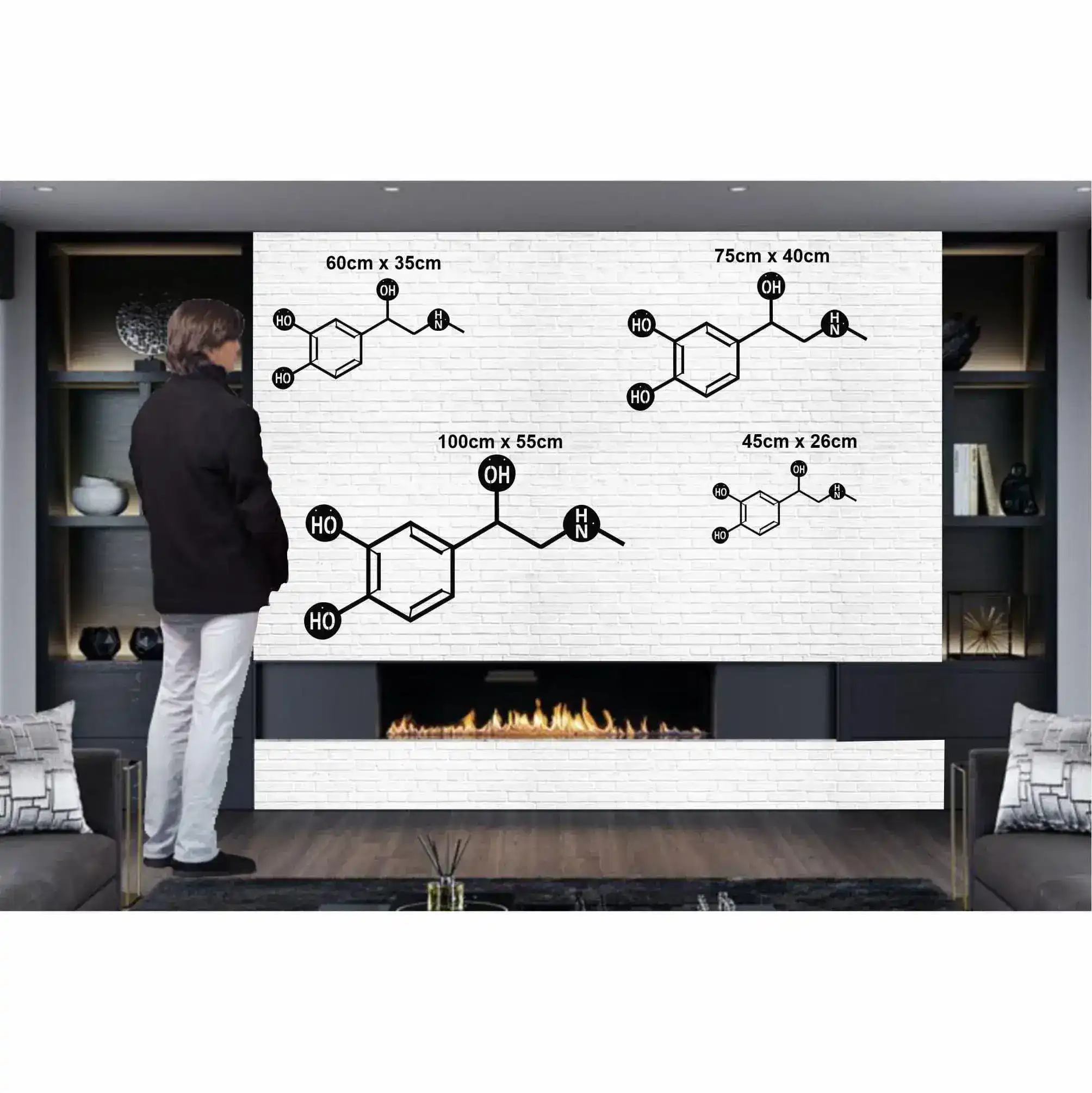 Adrenaline Molecule Metal Wall Art - Image 7