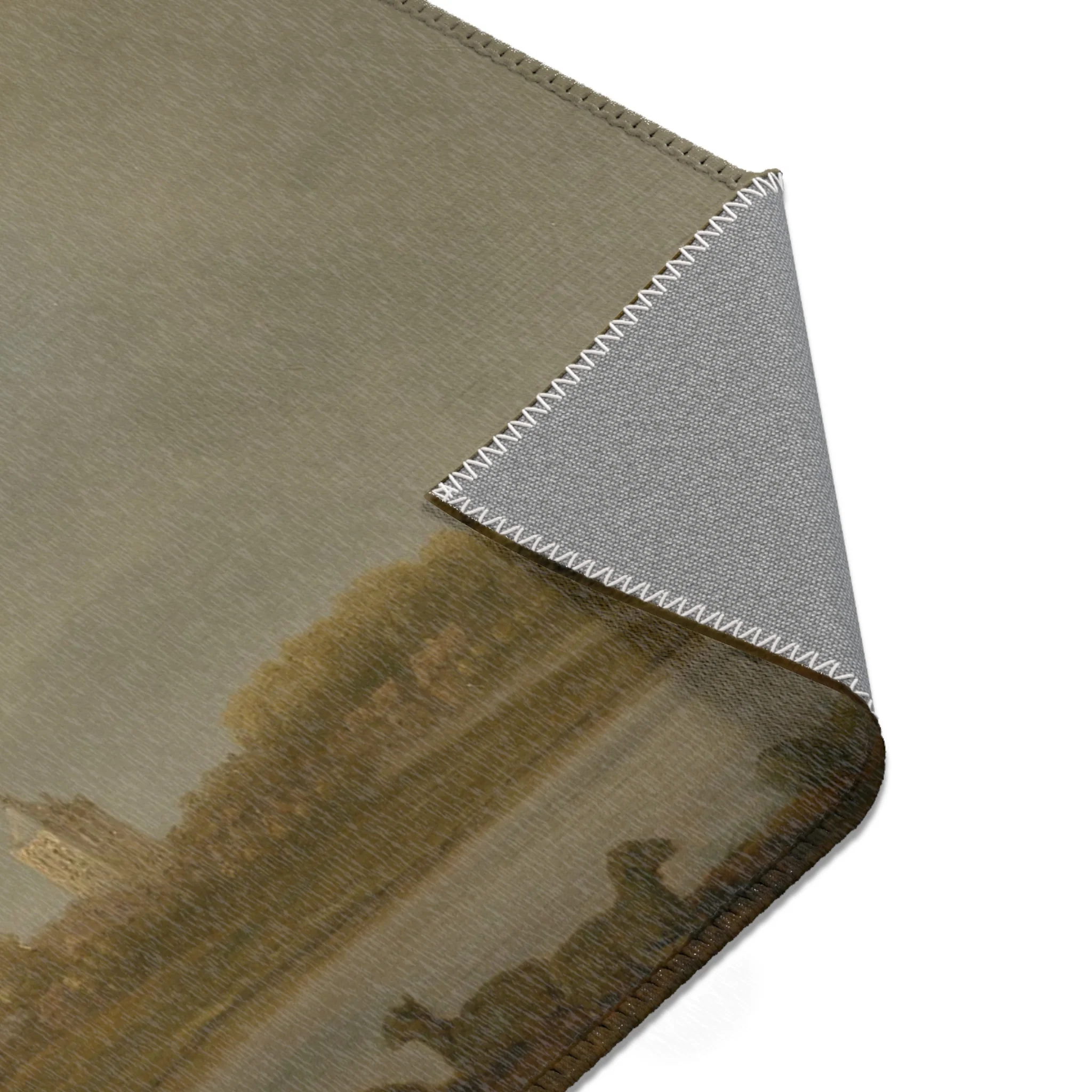 Aelbert Cuyp - A View of Vianen with a Herdsman and Cattle by a River | Area Rug - Image 15