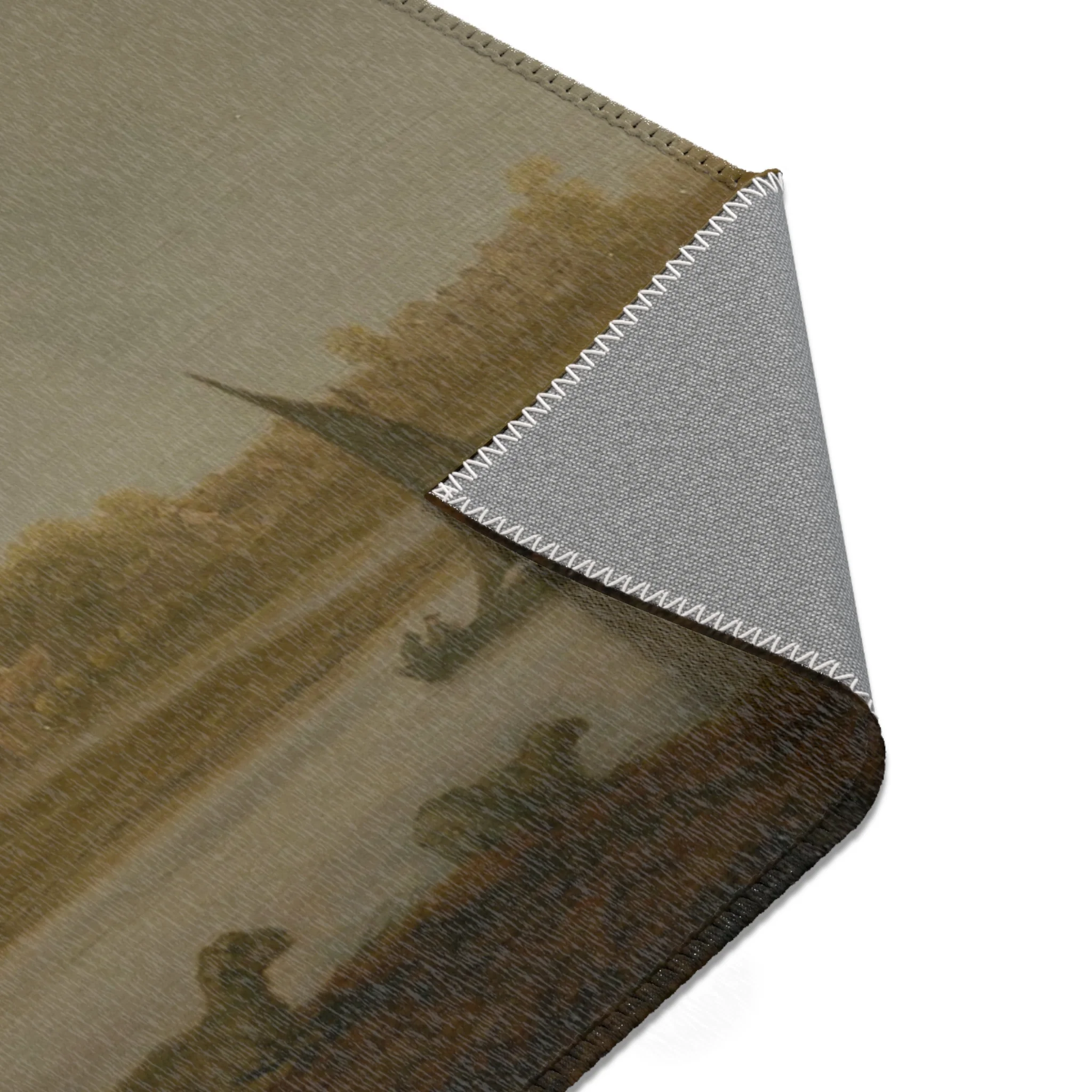 Aelbert Cuyp - A View of Vianen with a Herdsman and Cattle by a River | Area Rug - Image 17